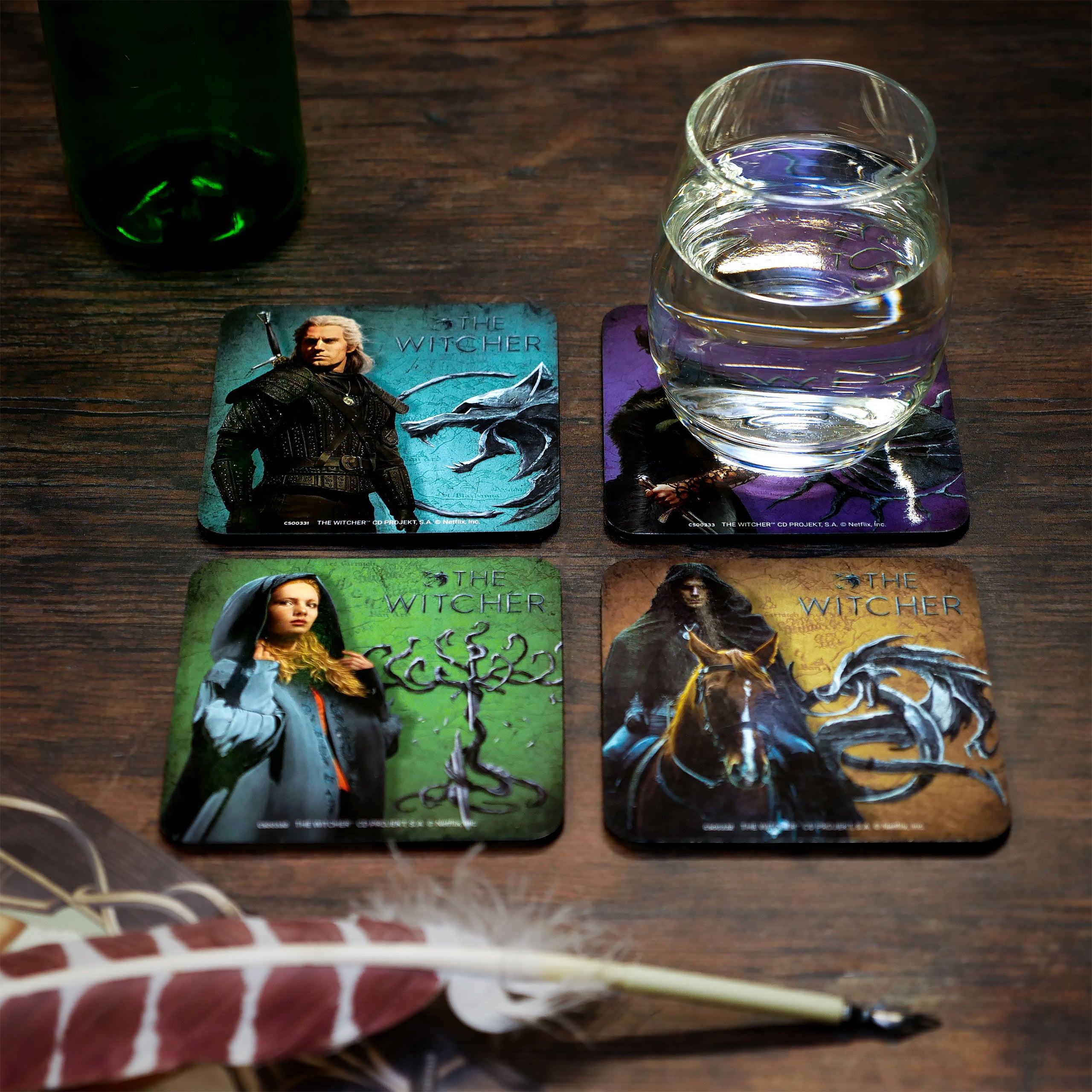 Imagen del producto Witcher - Posavasos Legendarios Set de 4