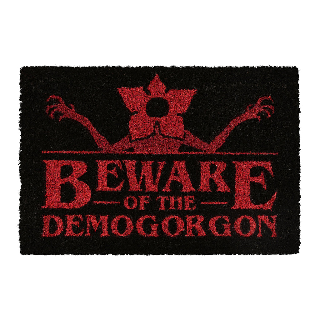 Imagen del producto Stranger Things - Alfombra de puerta 'Cuidado con el Demogorgon'