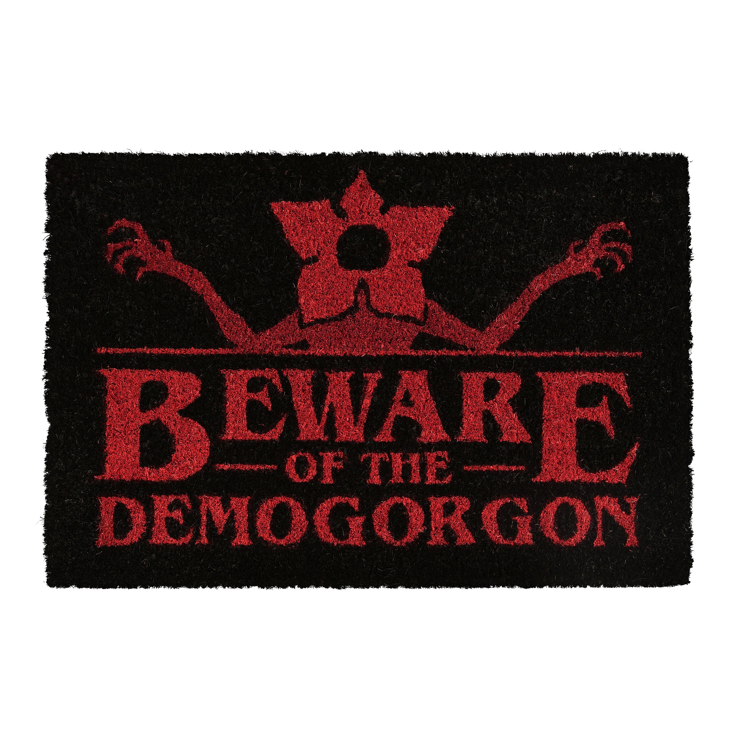 Imagen del producto Stranger Things - Alfombra de puerta 'Cuidado con el Demogorgon'