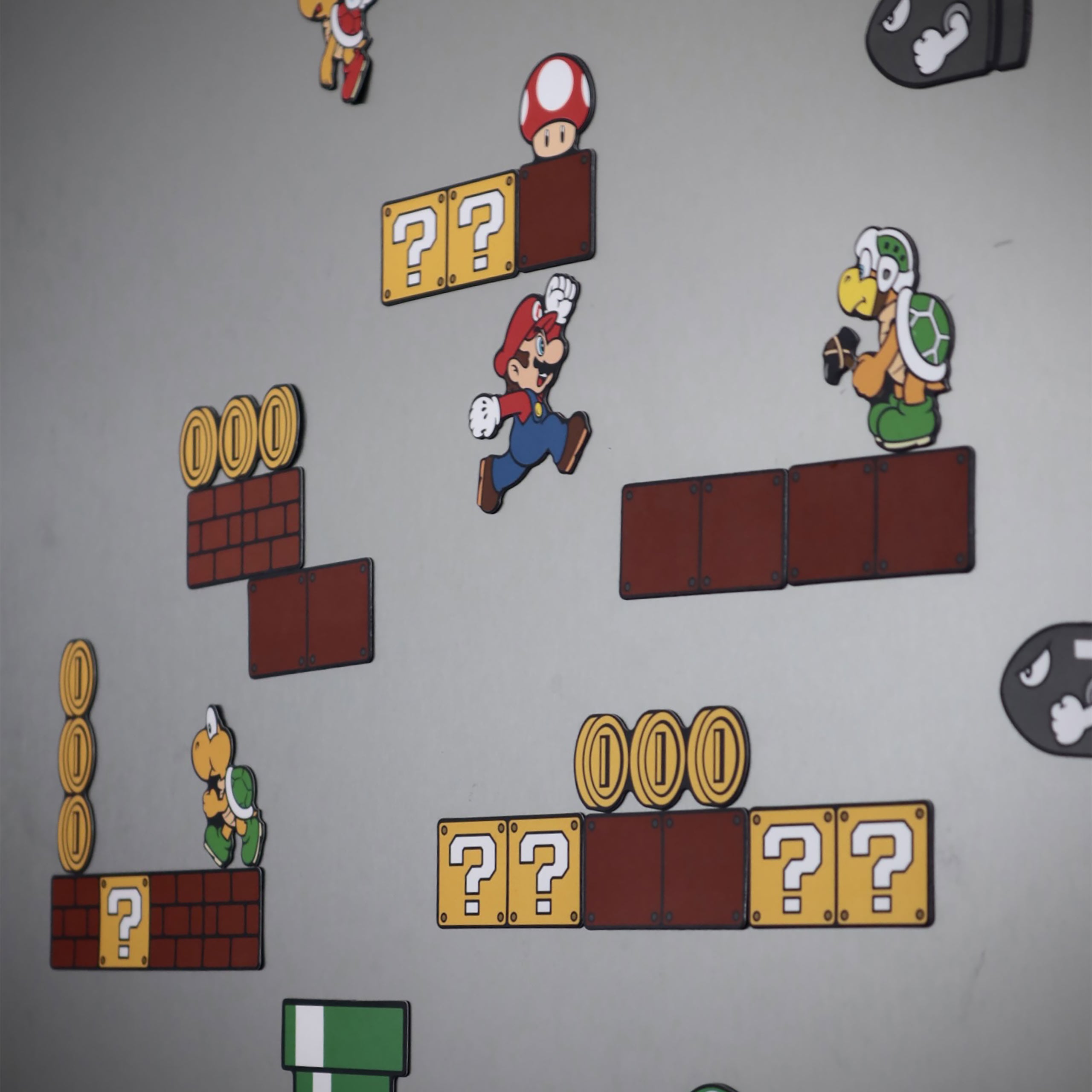 Imagen del producto Super Mario - Set de imanes del Reino Champiñón