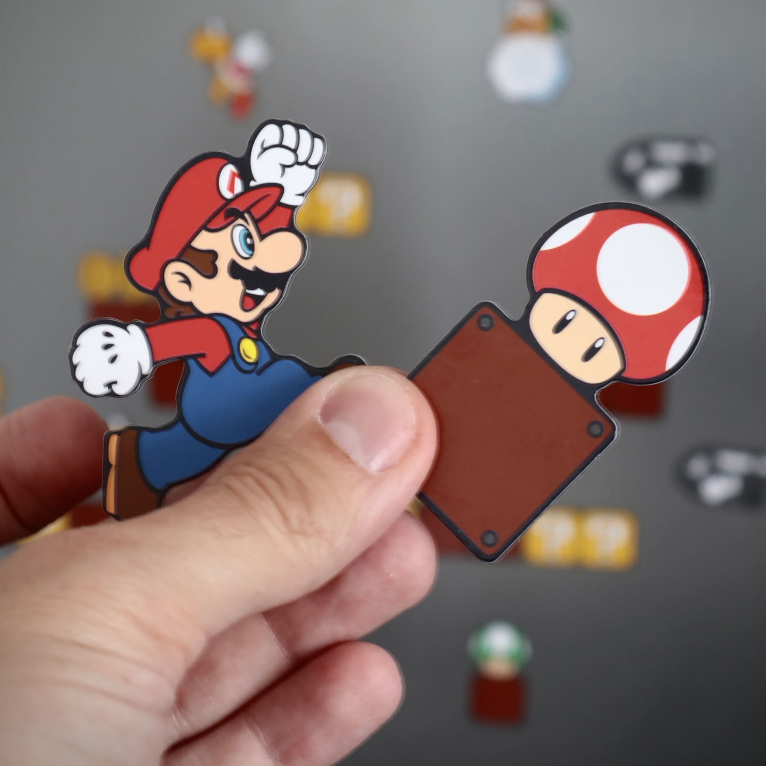 Imagen del producto Super Mario - Set de imanes del Reino Champiñón