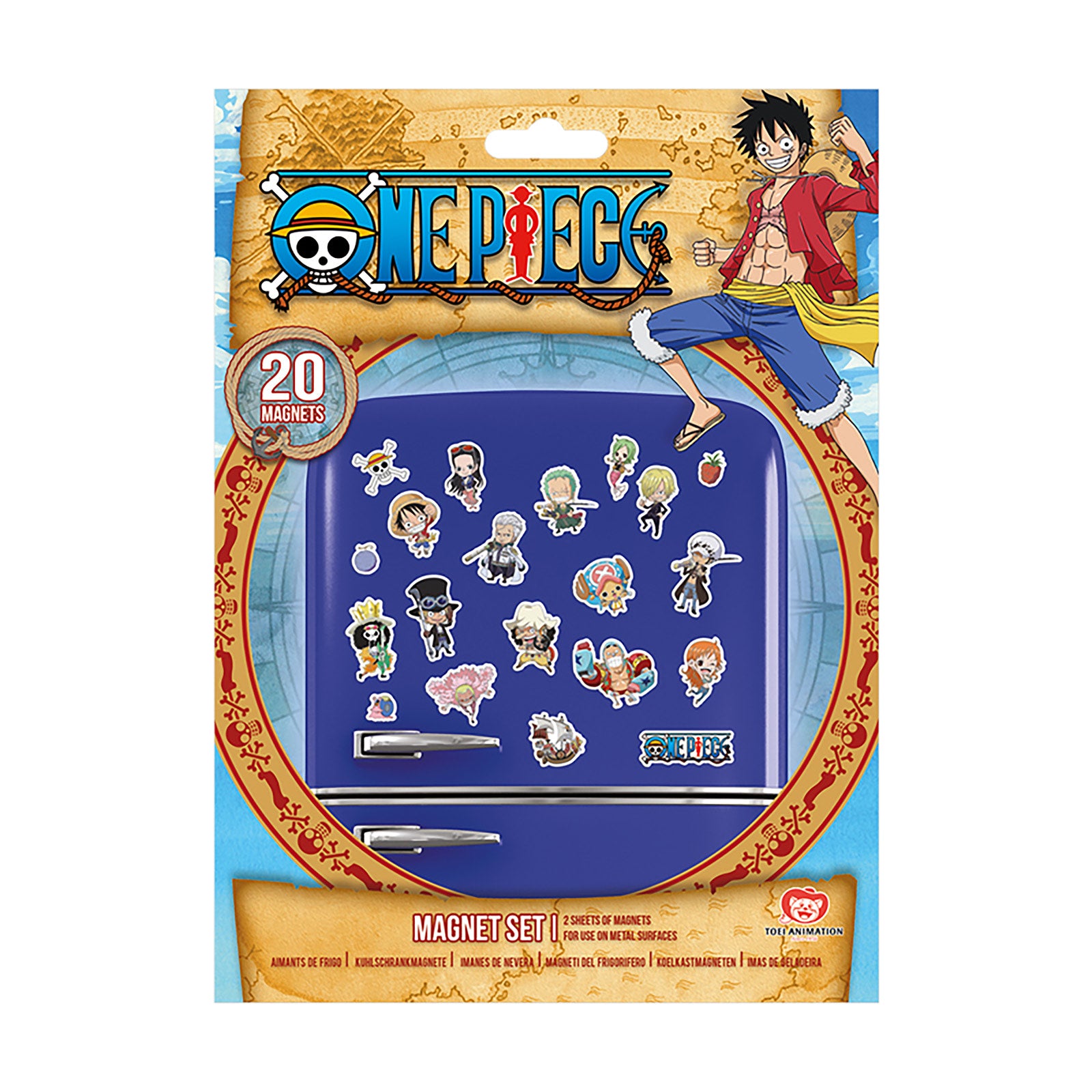 Imagen del producto One Piece - Set de imanes Chibi