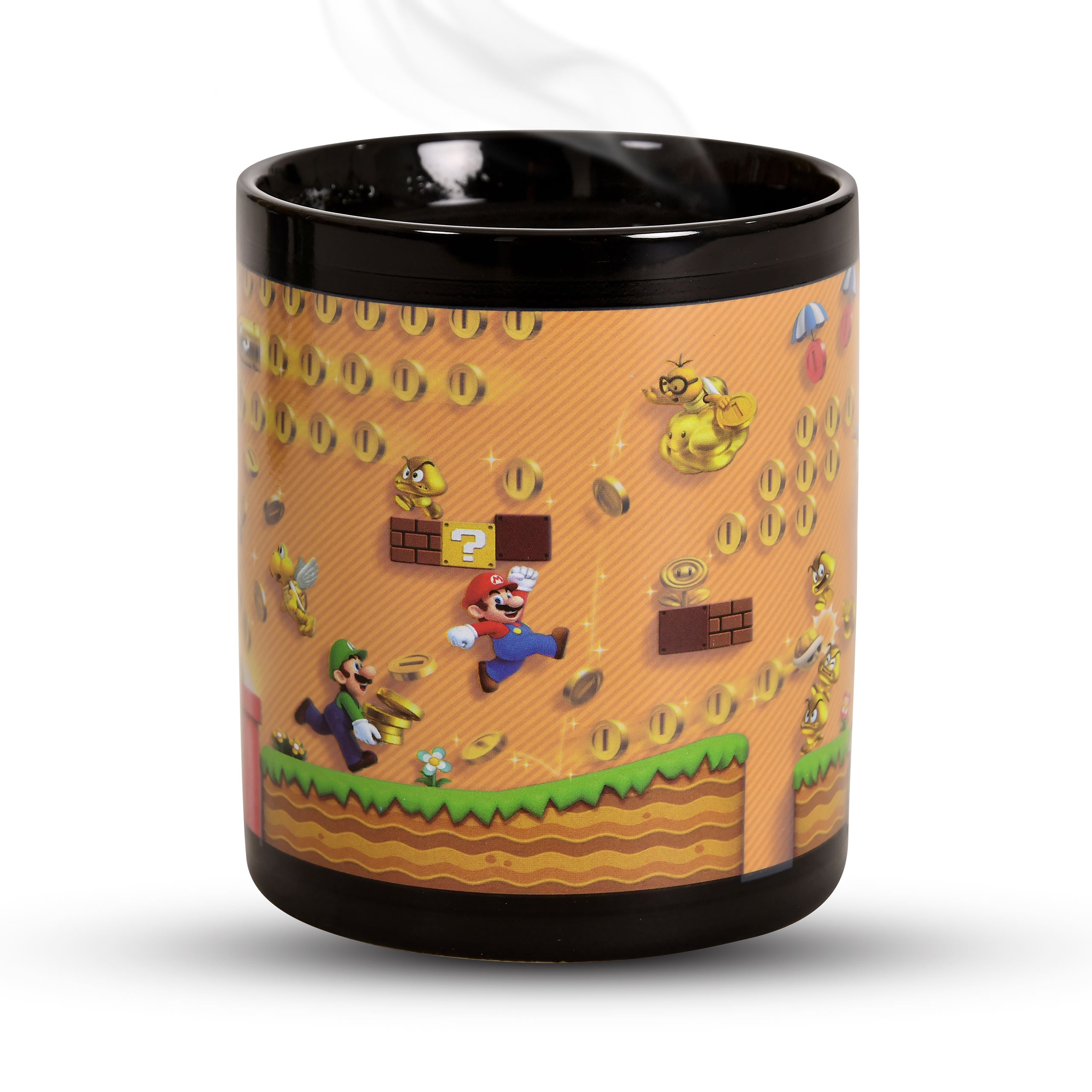 Imagen del producto Super Mario - Taza con Efecto Térmico Monedas