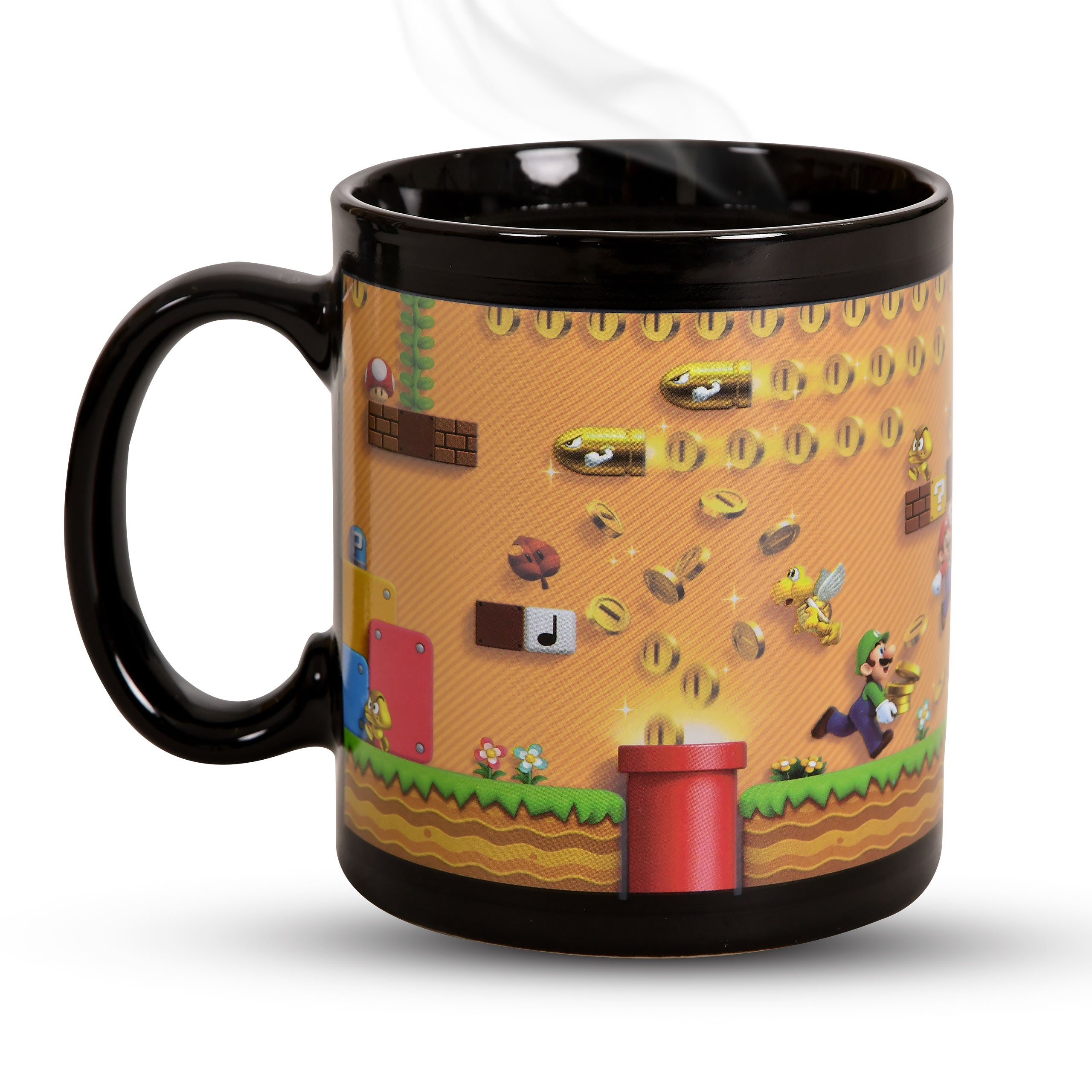 Imagen del producto Super Mario - Taza con Efecto Térmico Monedas