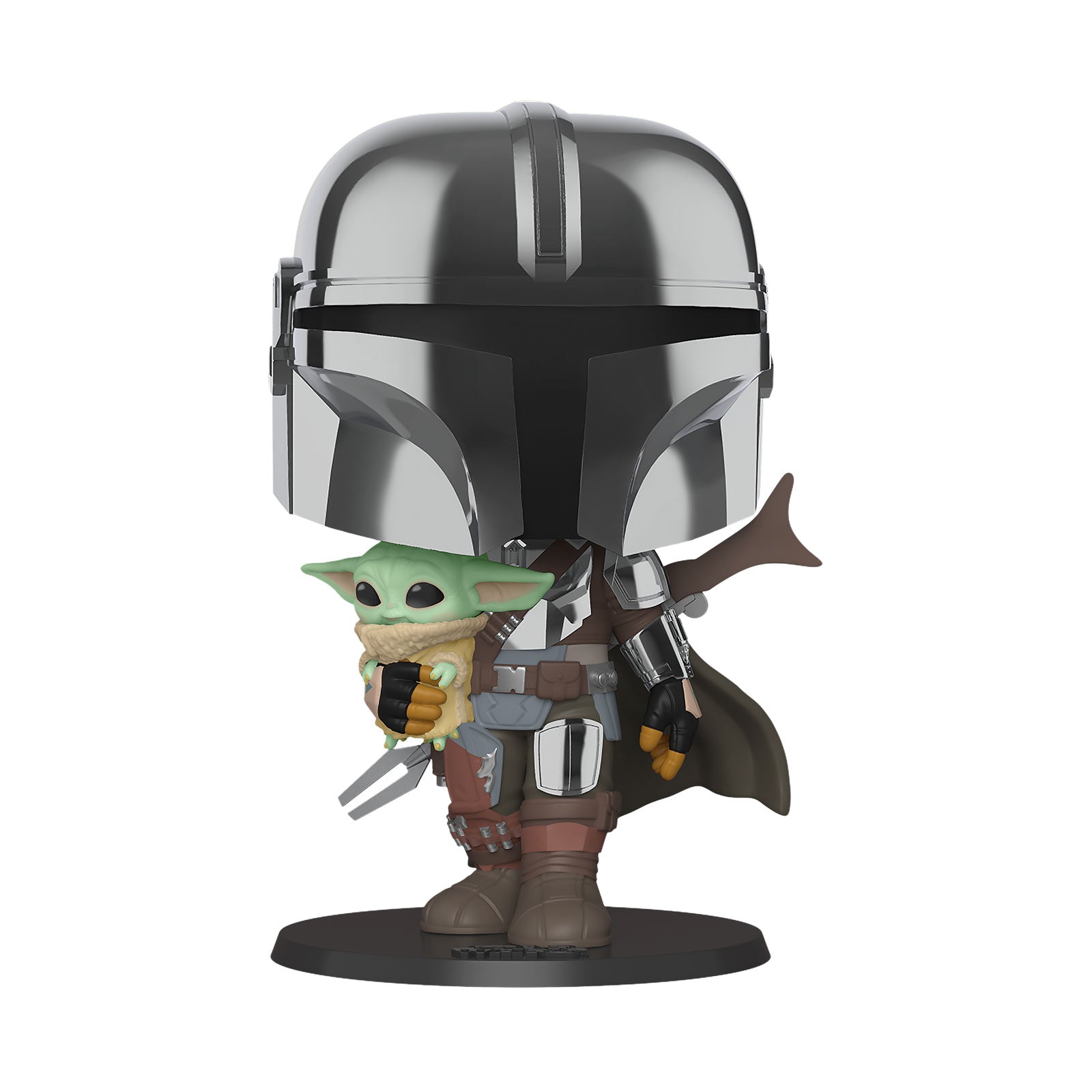 Imagen del producto Mandalorian Chrome Funko Pop Figura de Cabeza Oscilante 26 cm - Star Wars