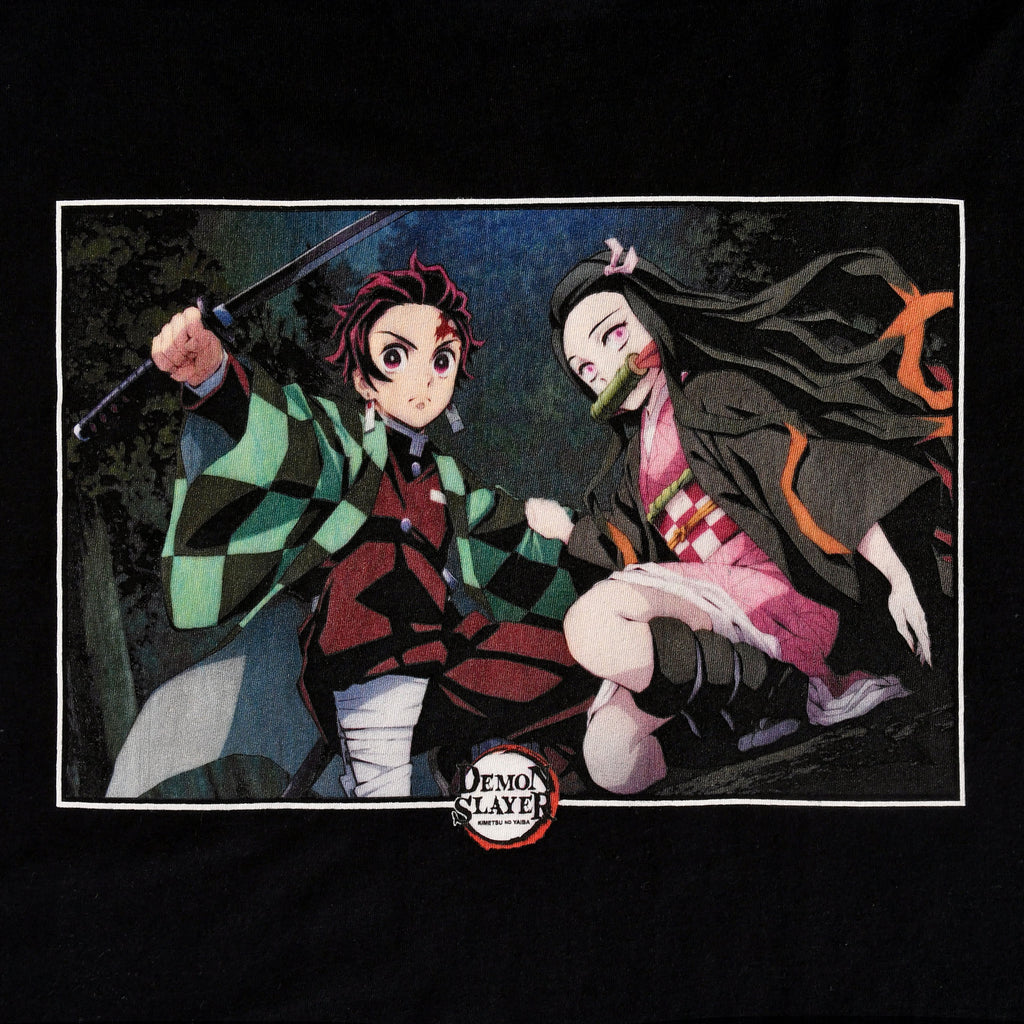 Imagen del producto Demon Slayer - Camiseta negra de Nezuko y Tanjiro Kamado