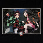 Imagen del producto Demon Slayer - Camiseta negra de Nezuko y Tanjiro Kamado