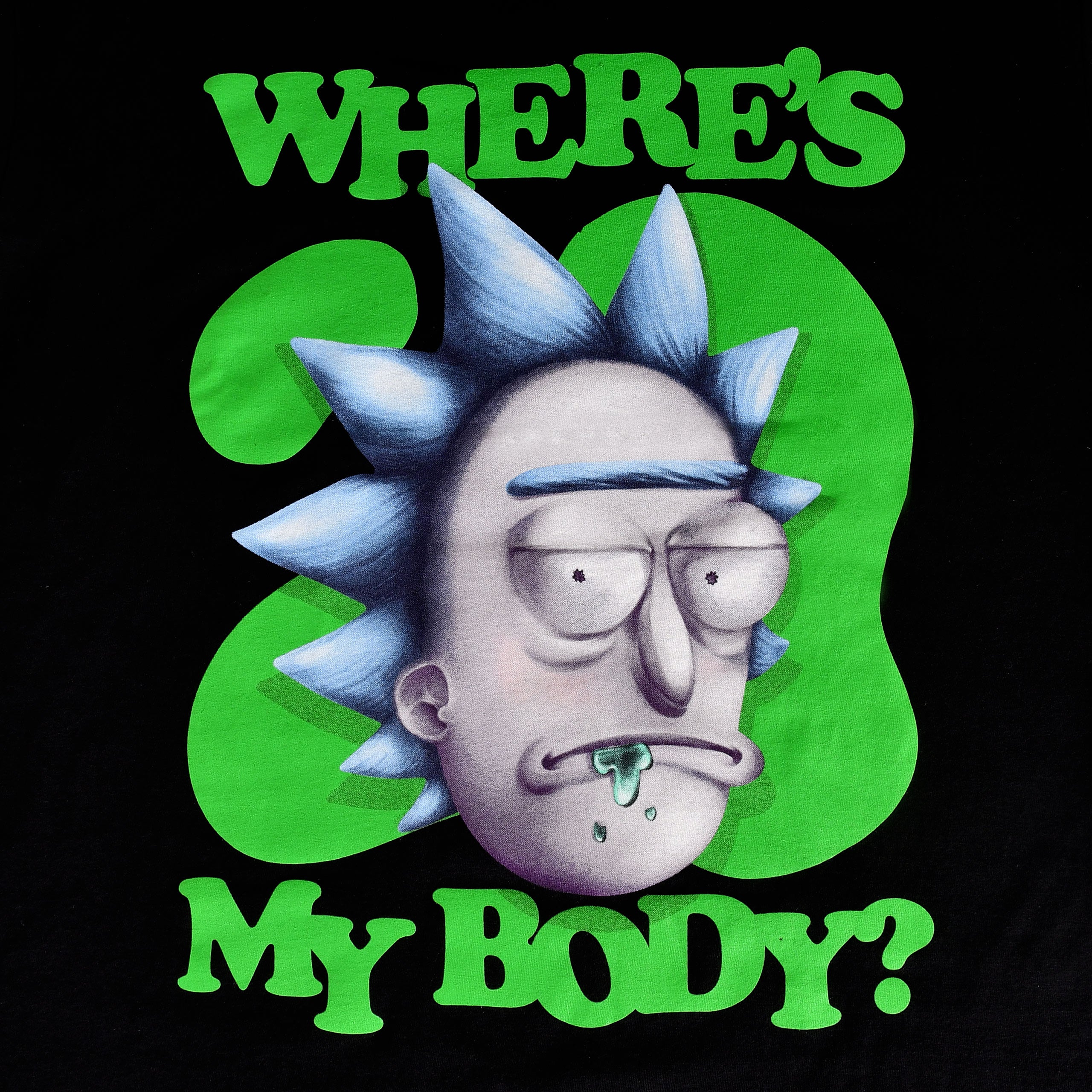 Imagen del producto Rick y Morty - ¿Dónde está mi cuerpo? Camiseta negra