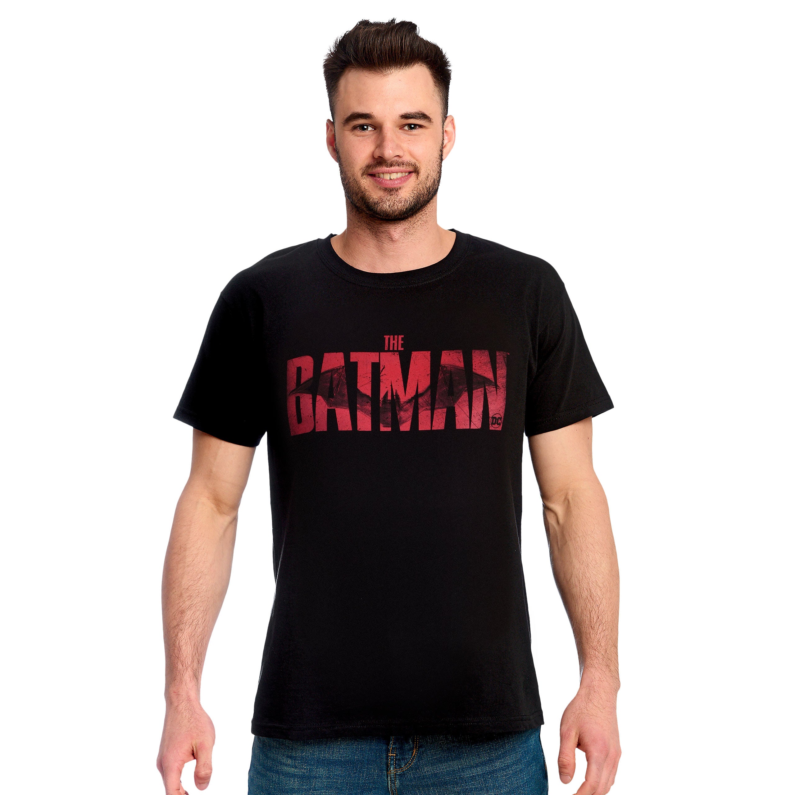 Imagen del producto Camiseta negra con el logo de The Batman