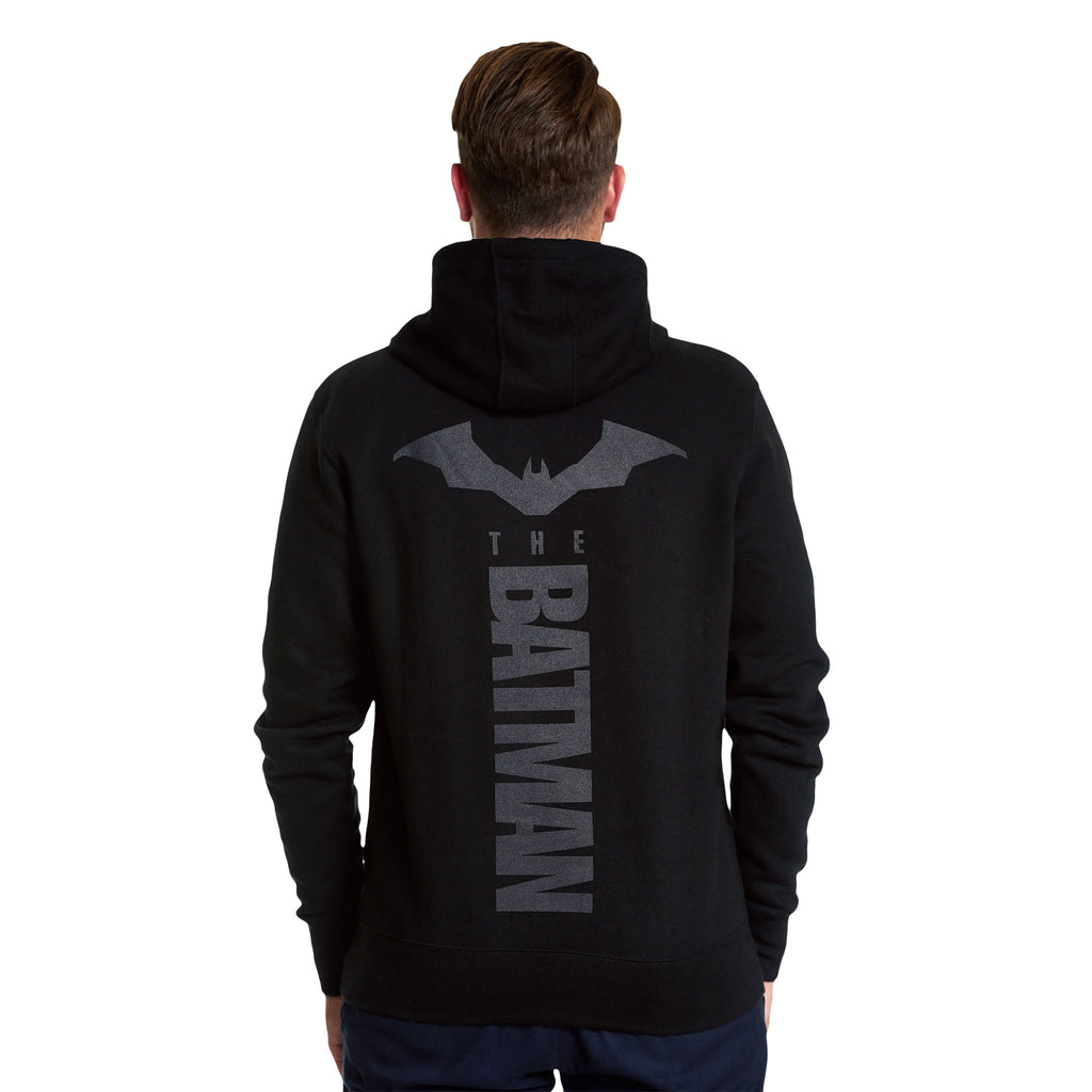 Imagen del producto Sudadera con capucha negra con el logo de The Batman