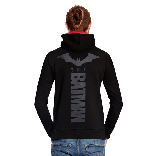 Imagen del producto Sudadera con capucha The Batman Logo negra-roja