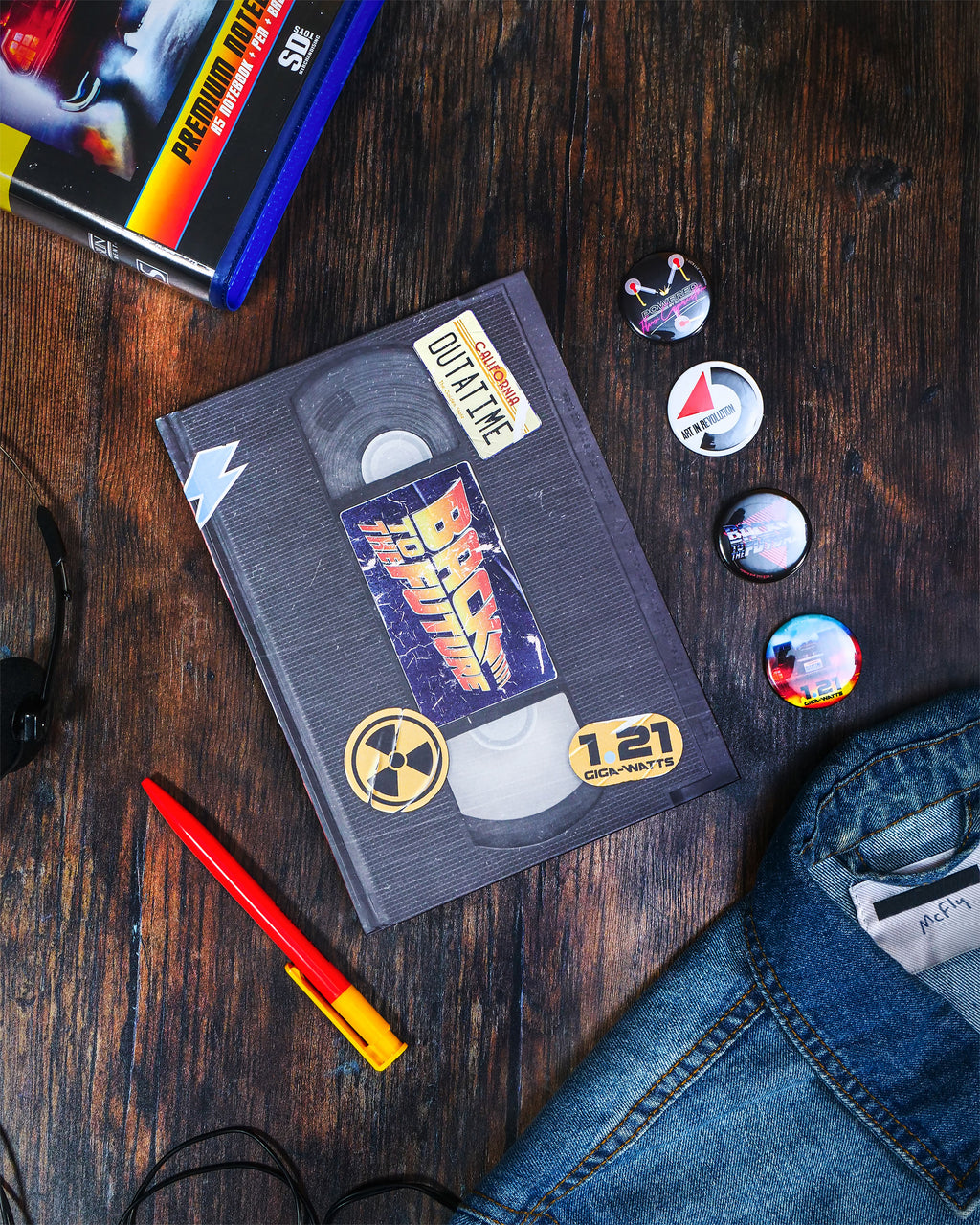 Imagen del producto Regreso al Futuro - Set de escritura de cinta VHS de 6 piezas