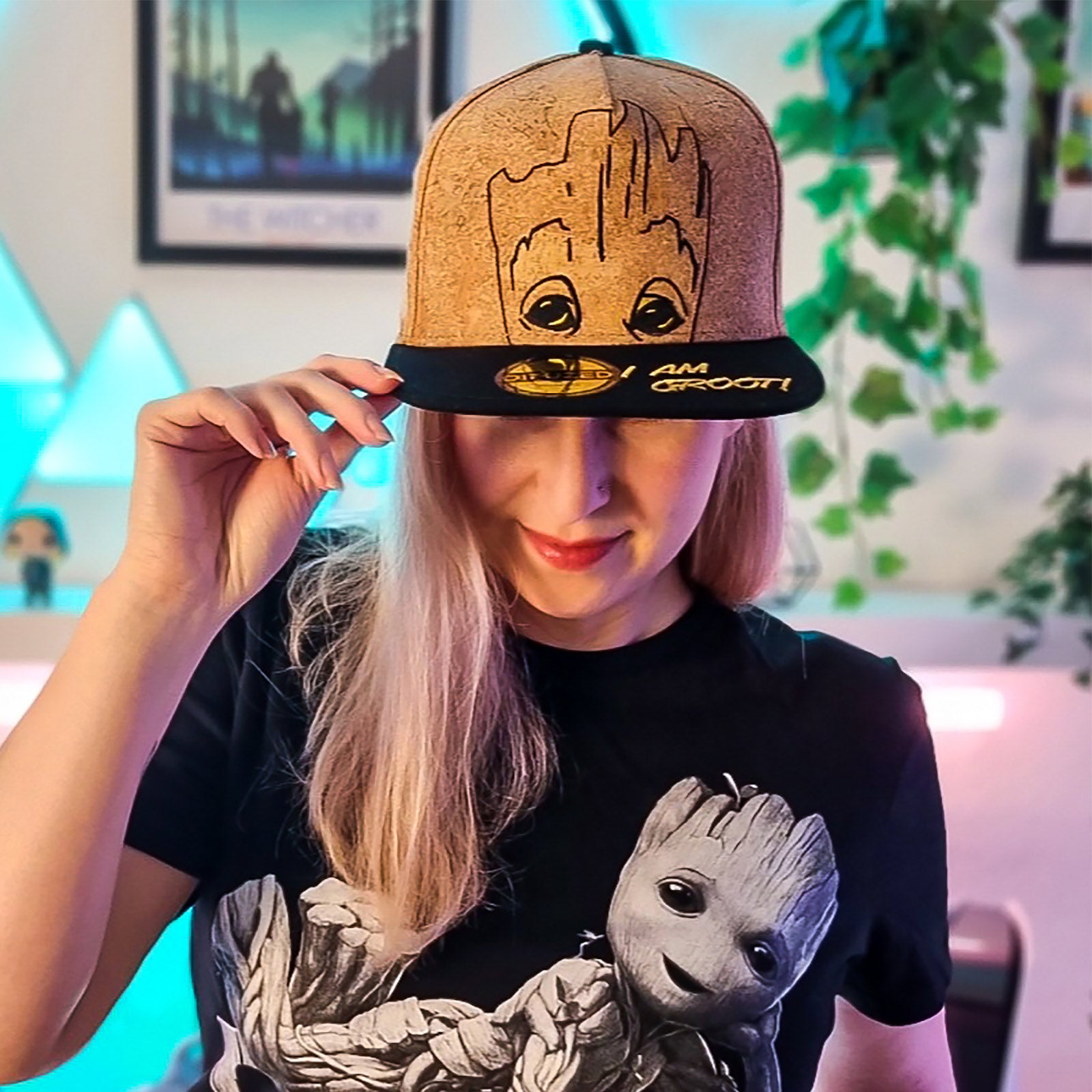 Imagen del producto Guardians of the Galaxy - Soy Groot Snapback Cap Cork