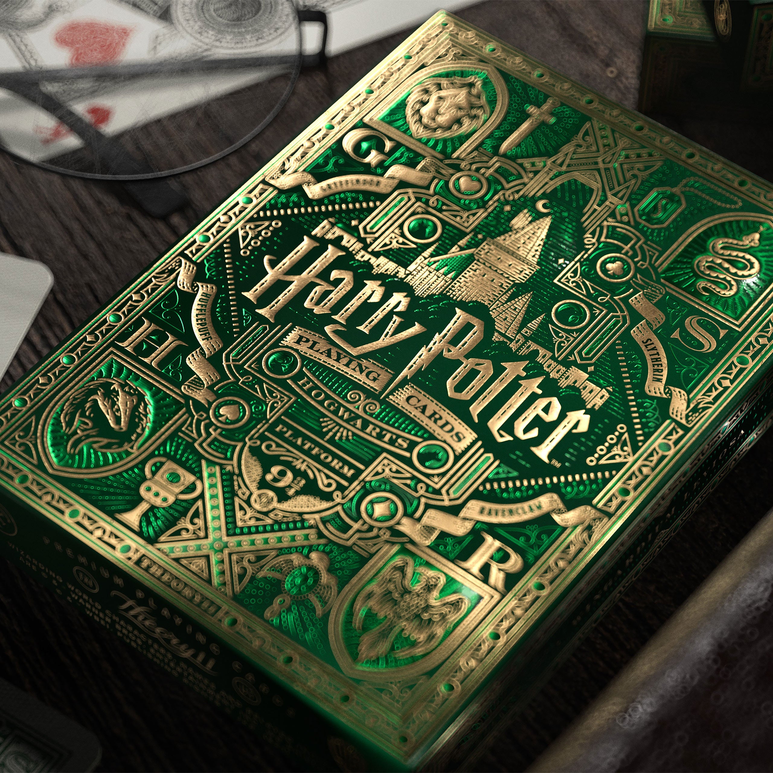 Imagen del producto Harry Potter - Juego de Cartas Deluxe de Slytherin