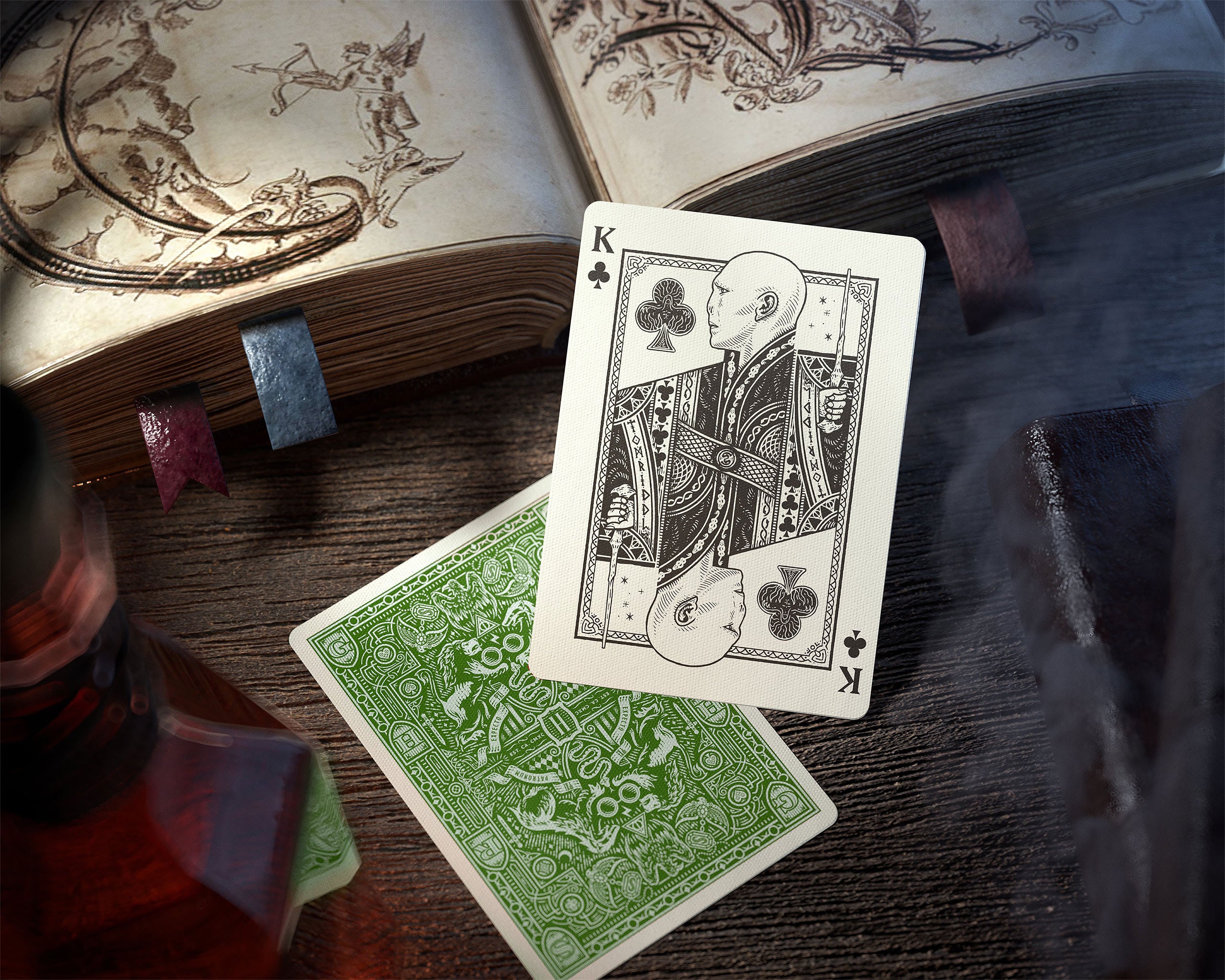 Imagen del producto Harry Potter - Juego de Cartas Deluxe de Slytherin
