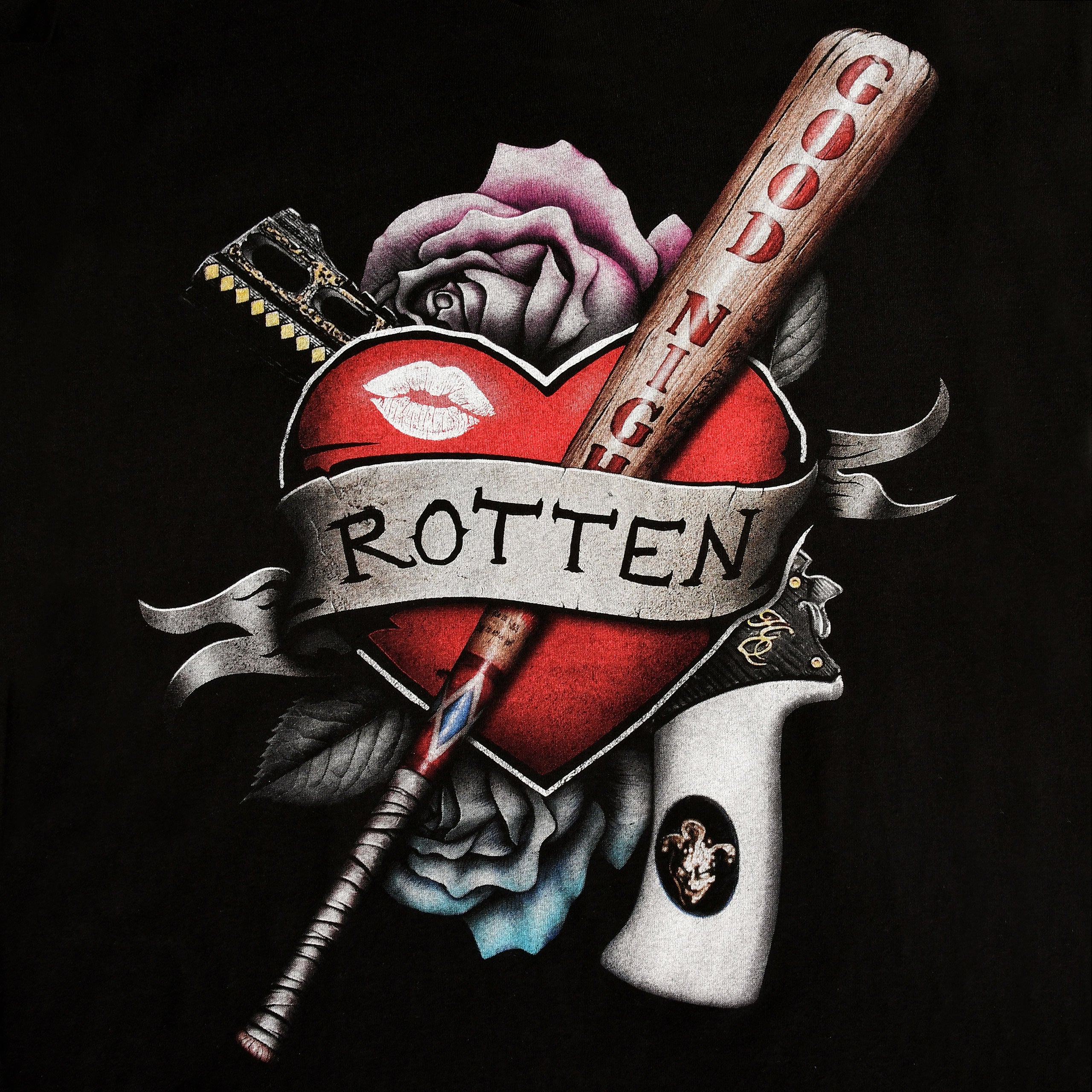 Imagen del producto Harley Quinn - Camiseta Rotten negra