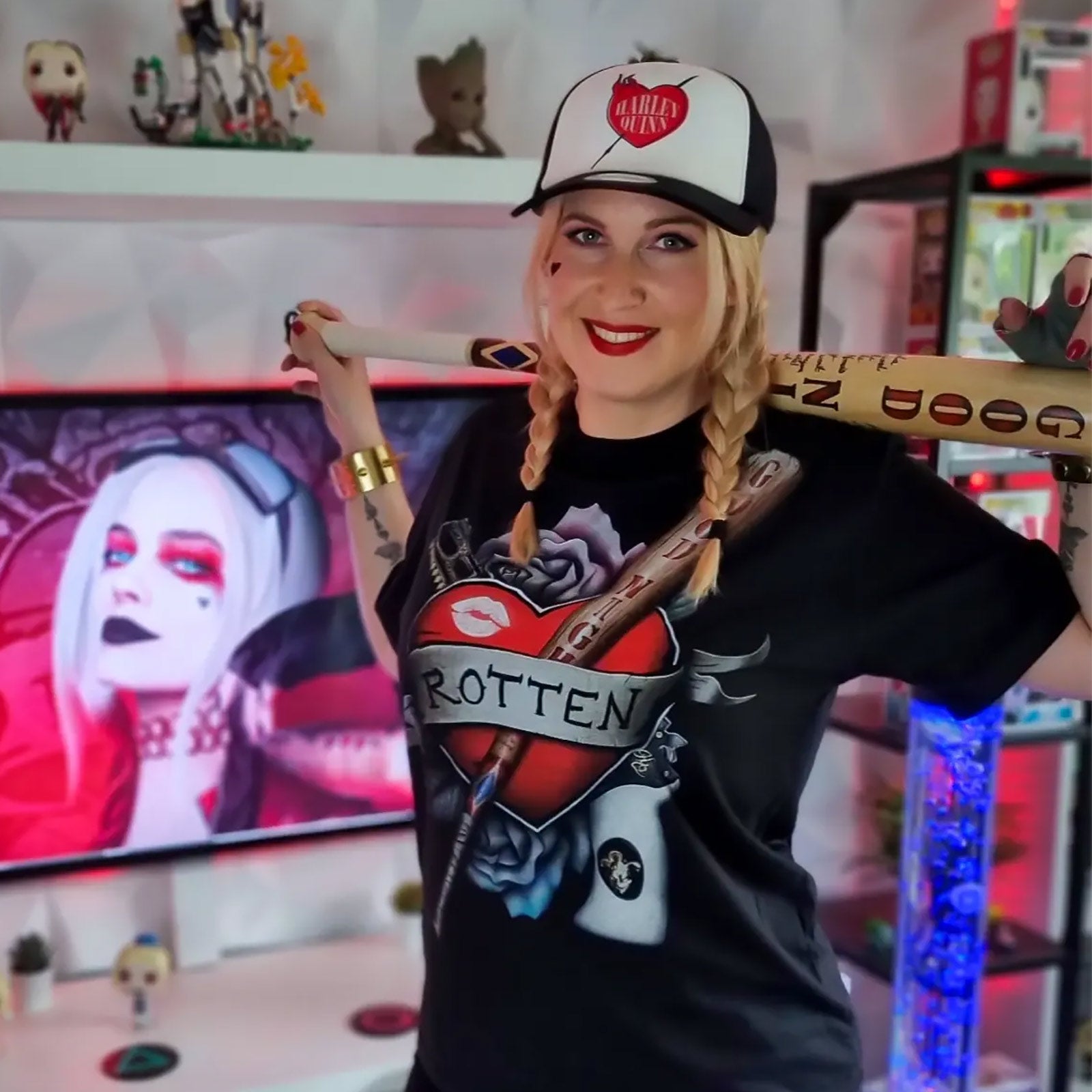 Imagen del producto Harley Quinn - Camiseta Rotten negra
