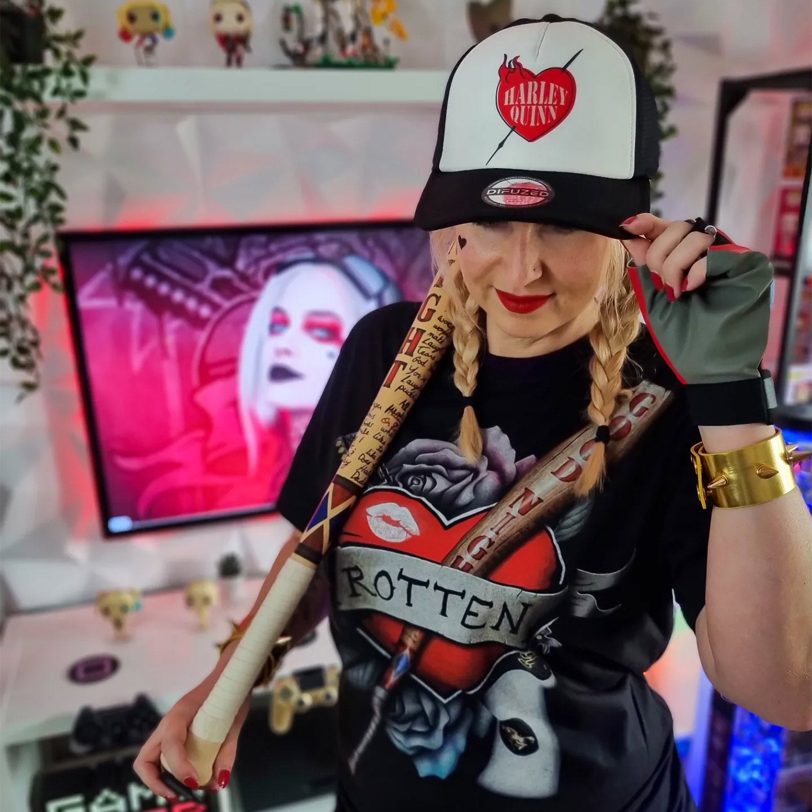Imagen del producto Harley Quinn - Camiseta Rotten negra