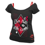 Imagen del producto Harley Quinn - Live Fast Die Clown 2in1 Camiseta para mujer