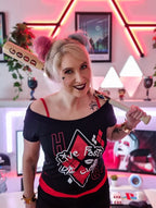Imagen del producto Harley Quinn - Live Fast Die Clown 2in1 Camiseta para mujer