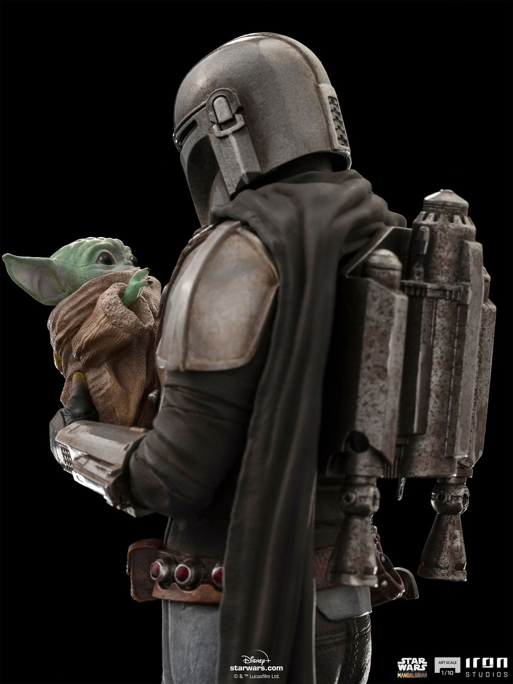Imagen del producto Mando con Grogu BDS Art Scale Deluxe Statue - Star Wars The Mandalorian