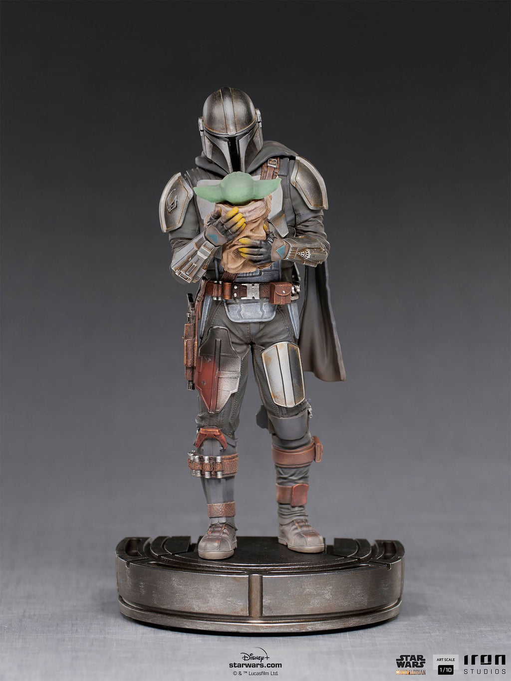 Imagen del producto Mando con Grogu BDS Art Scale Deluxe Statue - Star Wars The Mandalorian