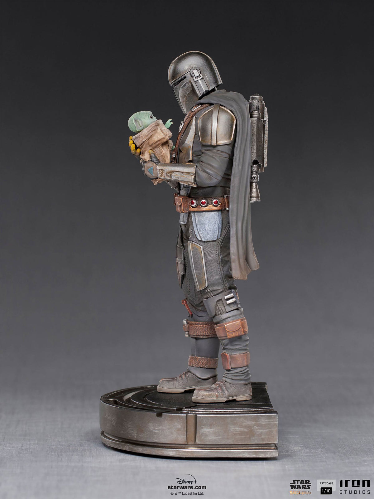 Imagen del producto Mando con Grogu BDS Art Scale Deluxe Statue - Star Wars The Mandalorian