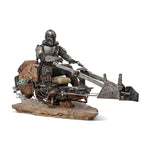 Imagen del producto Mando con Speeder BDS Art Scale Deluxe Statue - Star Wars The Mandalorian