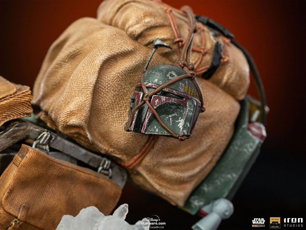 Imagen del producto Mando con Speeder BDS Art Scale Deluxe Statue - Star Wars The Mandalorian