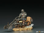 Imagen del producto Mando con Speeder BDS Art Scale Deluxe Statue - Star Wars The Mandalorian