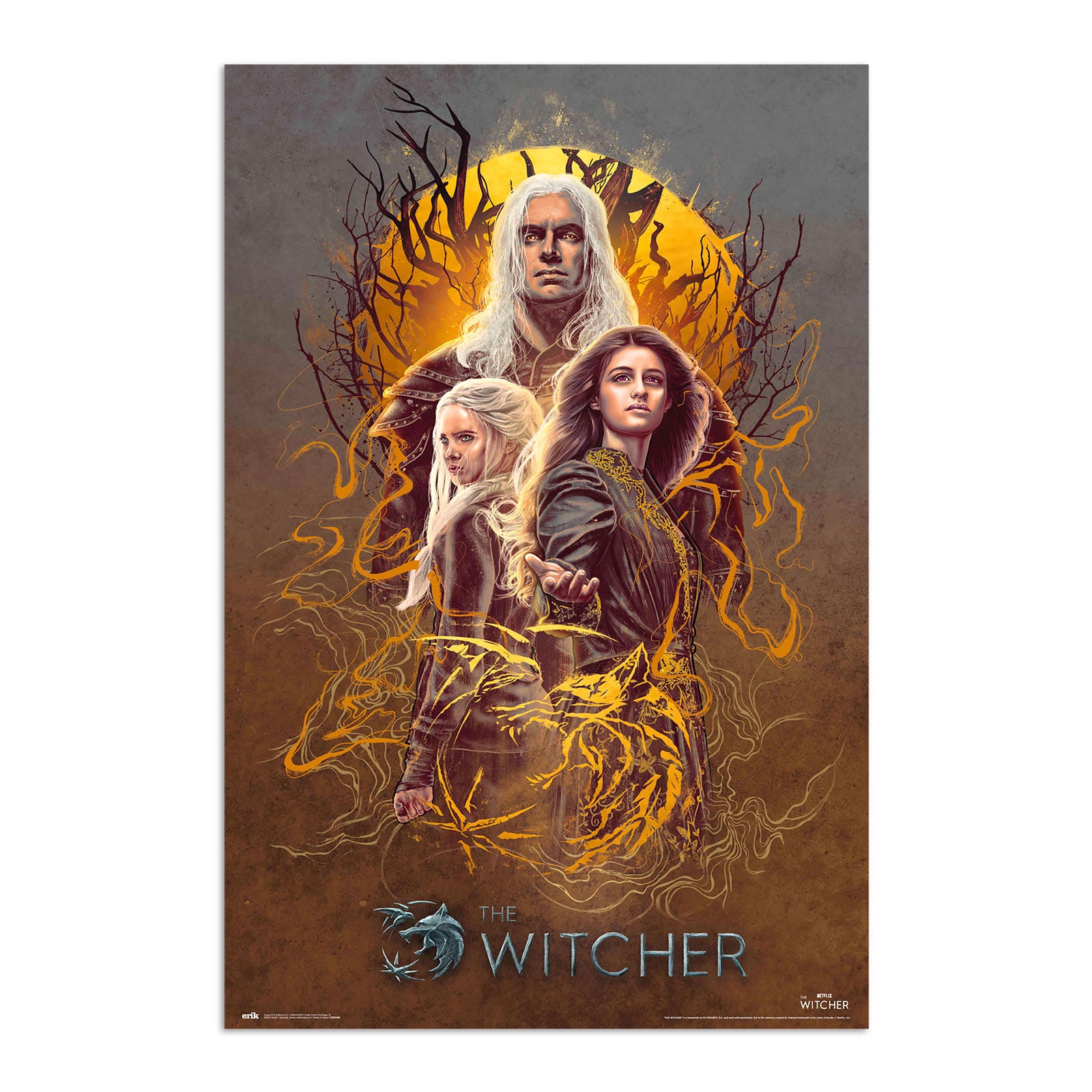 Imagen del producto Witcher - Geralt Yennefer Ciri Maxi Poster
