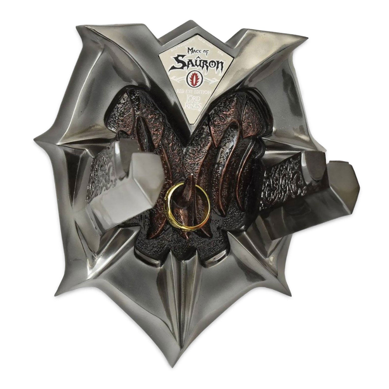 Imagen del producto El Señor de los Anillos – Réplica de la maza de Sauron con estandarte de guerra (Edición Ojo Rojo)