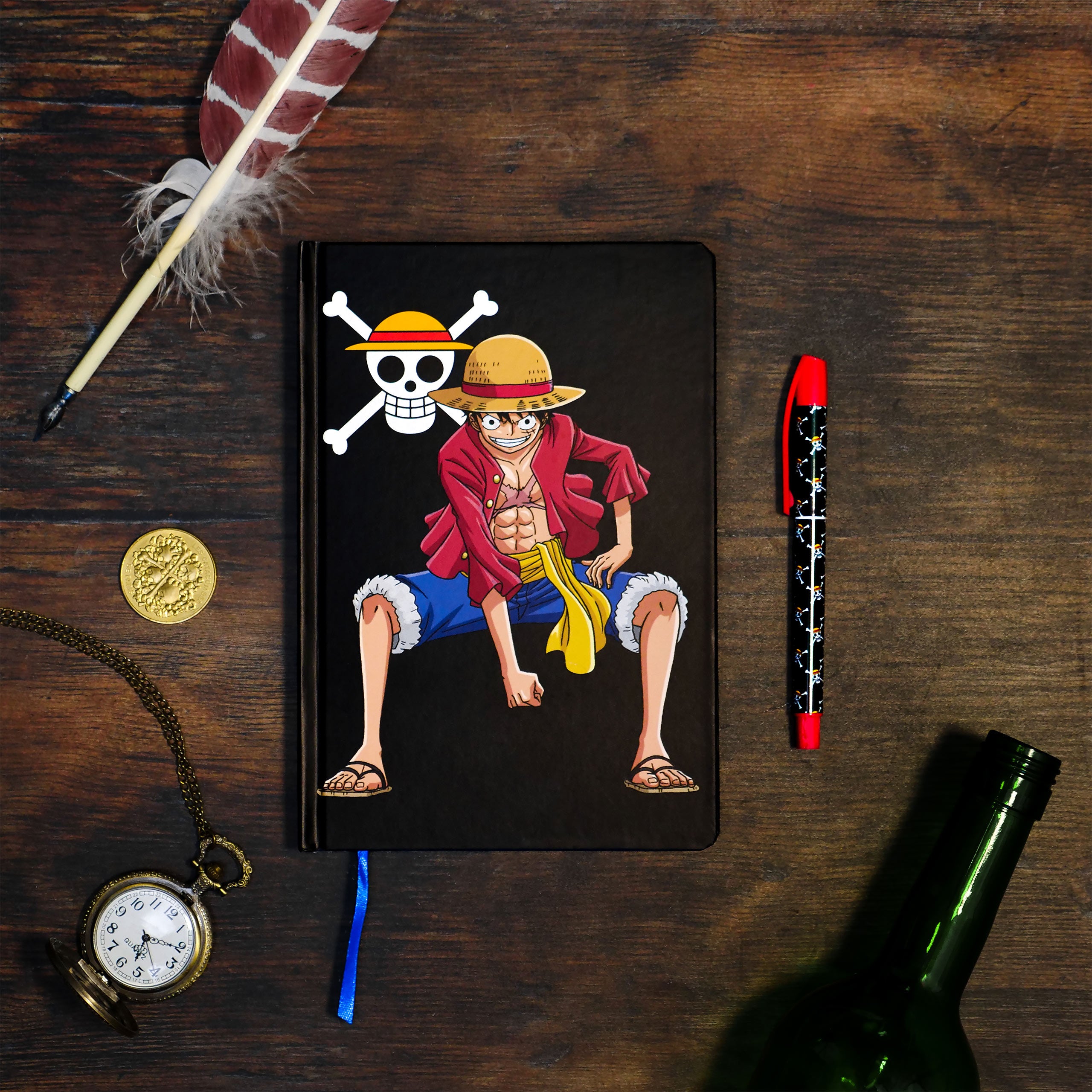 Imagen del producto One Piece - Cuaderno A5 de Ruffy con bolígrafo