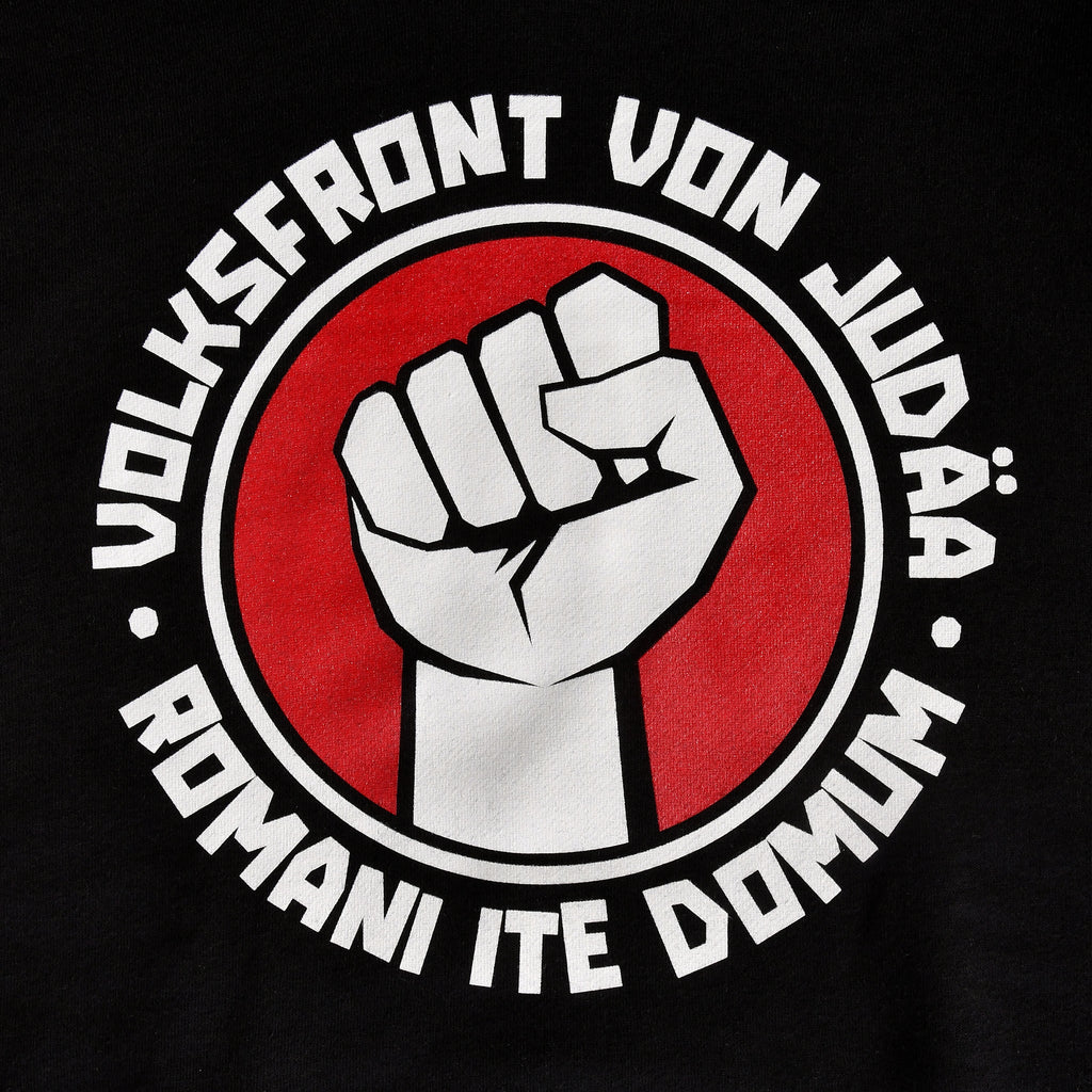 Imagen del producto Sudadera con capucha de la Frente Popular de Judea para fans de Monty Python negra