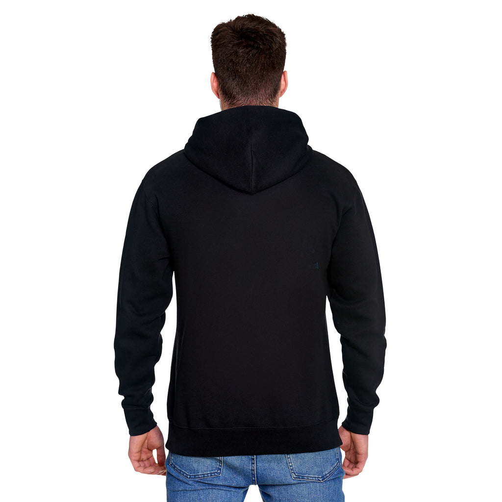 Imagen del producto Sudadera con capucha negra 'Lo que no te mata te da XP'
