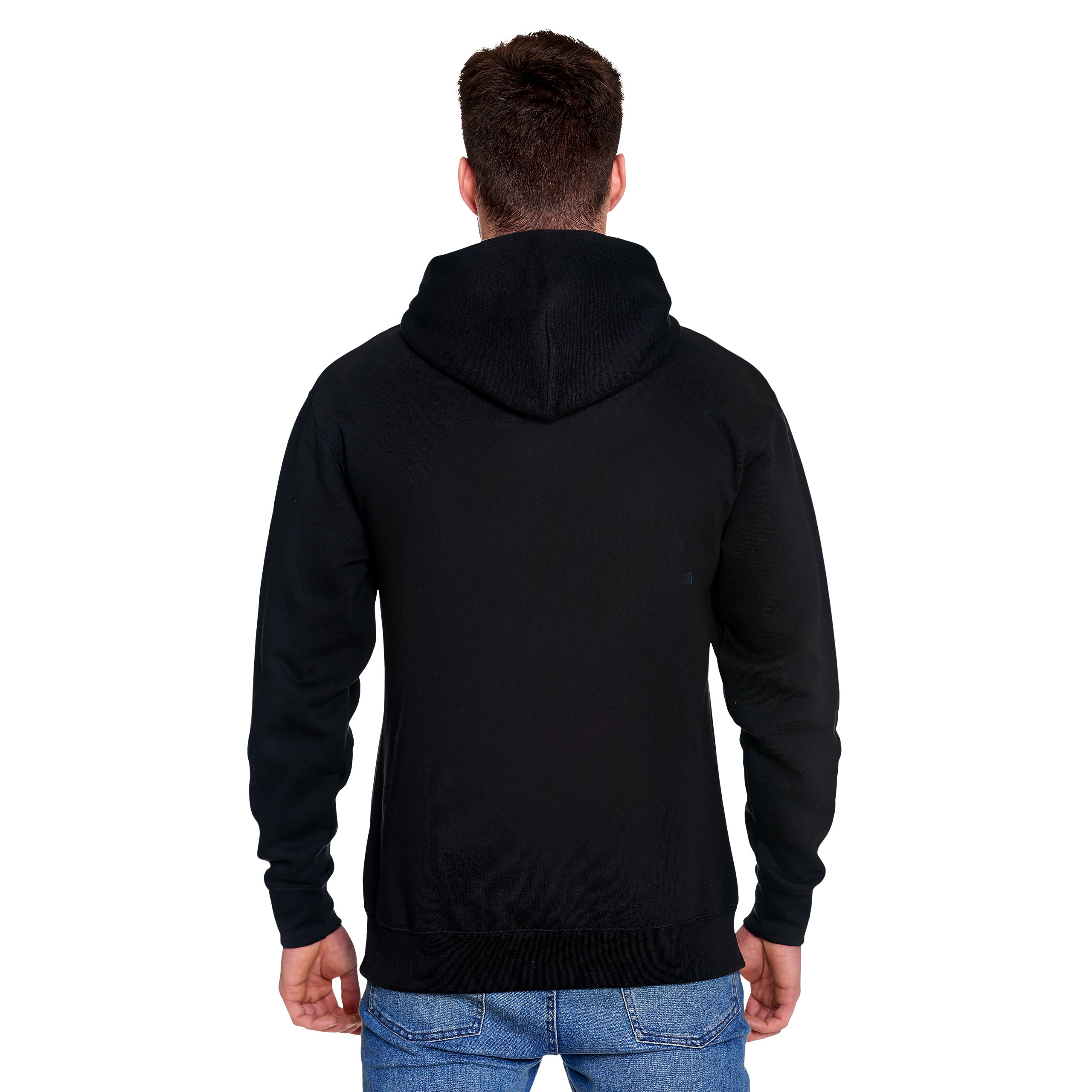 Imagen del producto Sudadera con capucha negra 'Lo que no te mata te da XP'