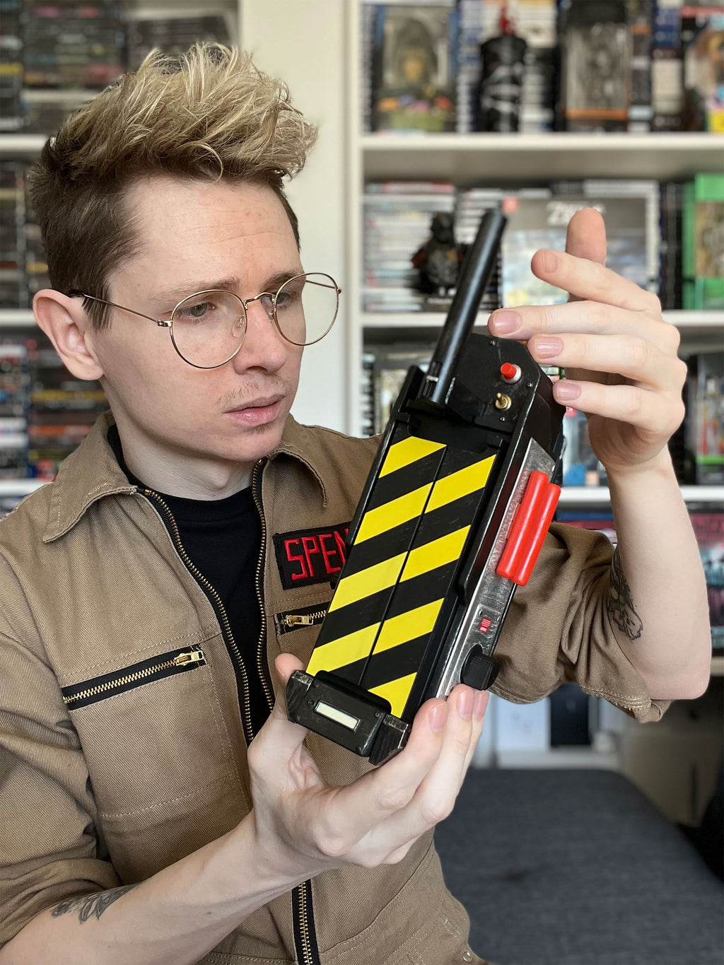 Imagen del producto Ghostbusters - Réplica de trampa de fantasmas con efecto de humo