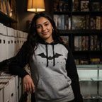 Imagen del producto The Batman - Logo Baseball Hoodie gris-negro