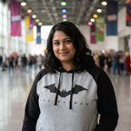 Imagen del producto The Batman - Logo Baseball Hoodie gris-negro