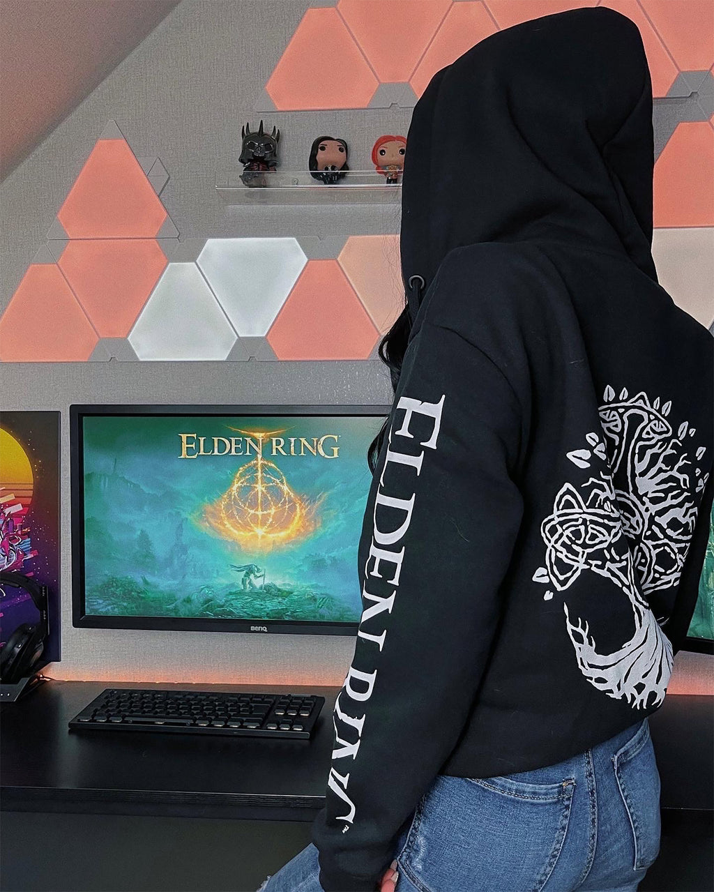 Imagen del producto Elden Ring - Chaqueta con capucha negra con logo