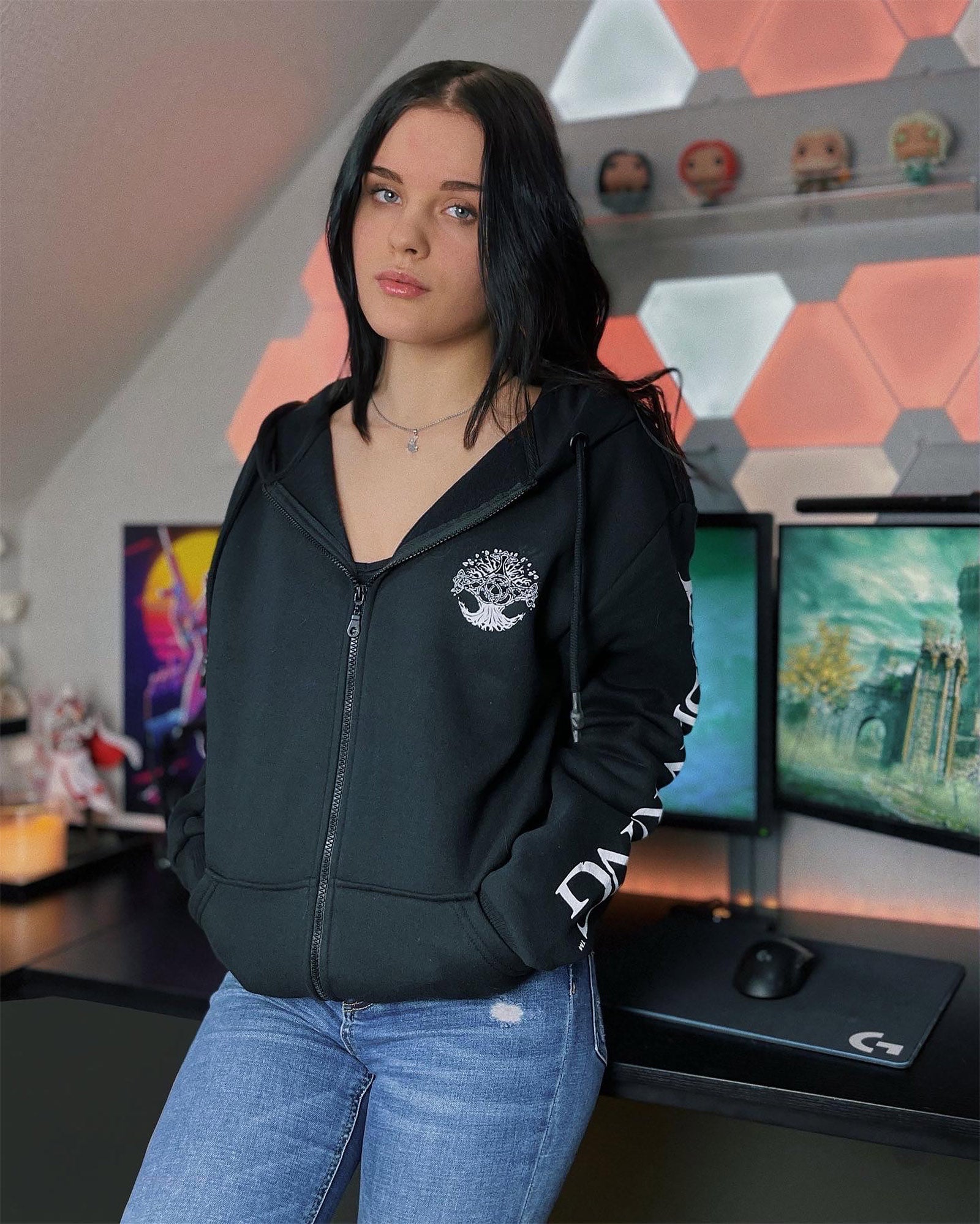 Imagen del producto Elden Ring - Chaqueta con capucha negra con logo