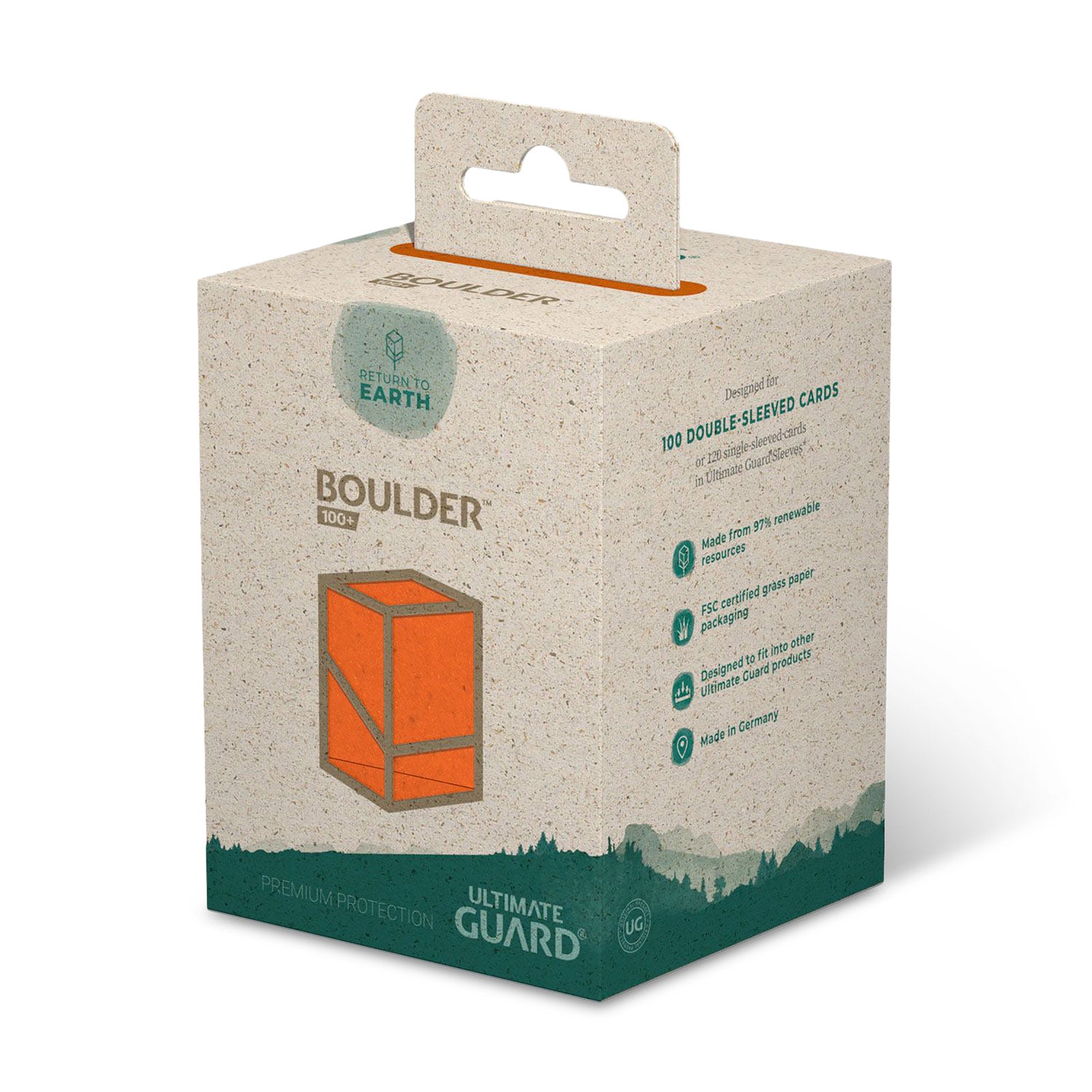 Product image Ultimate Guard orange collectible card box for 100 cards