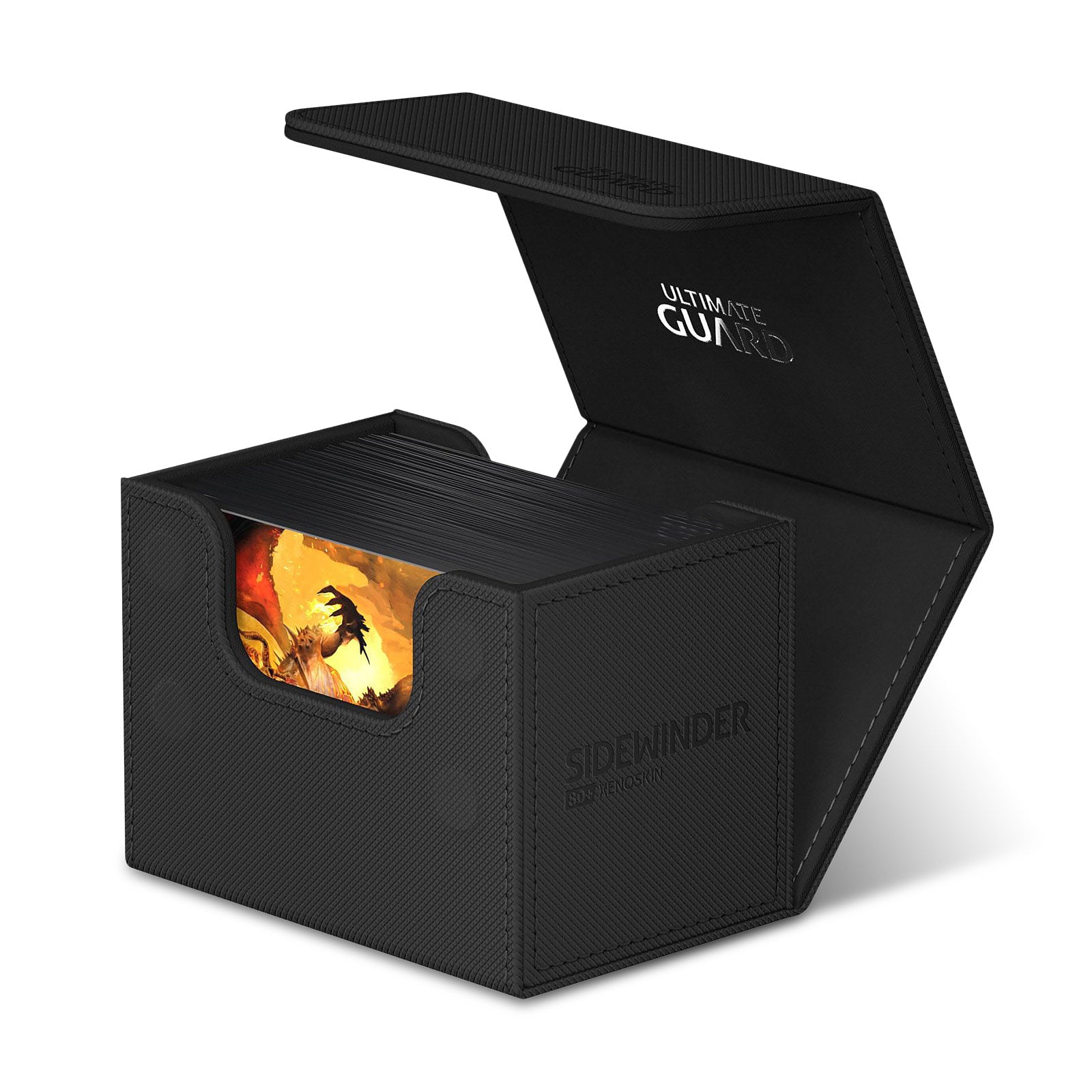 Imagen del producto Caja de tarjetas coleccionables Ultimate Guard negra para 80 tarjetas