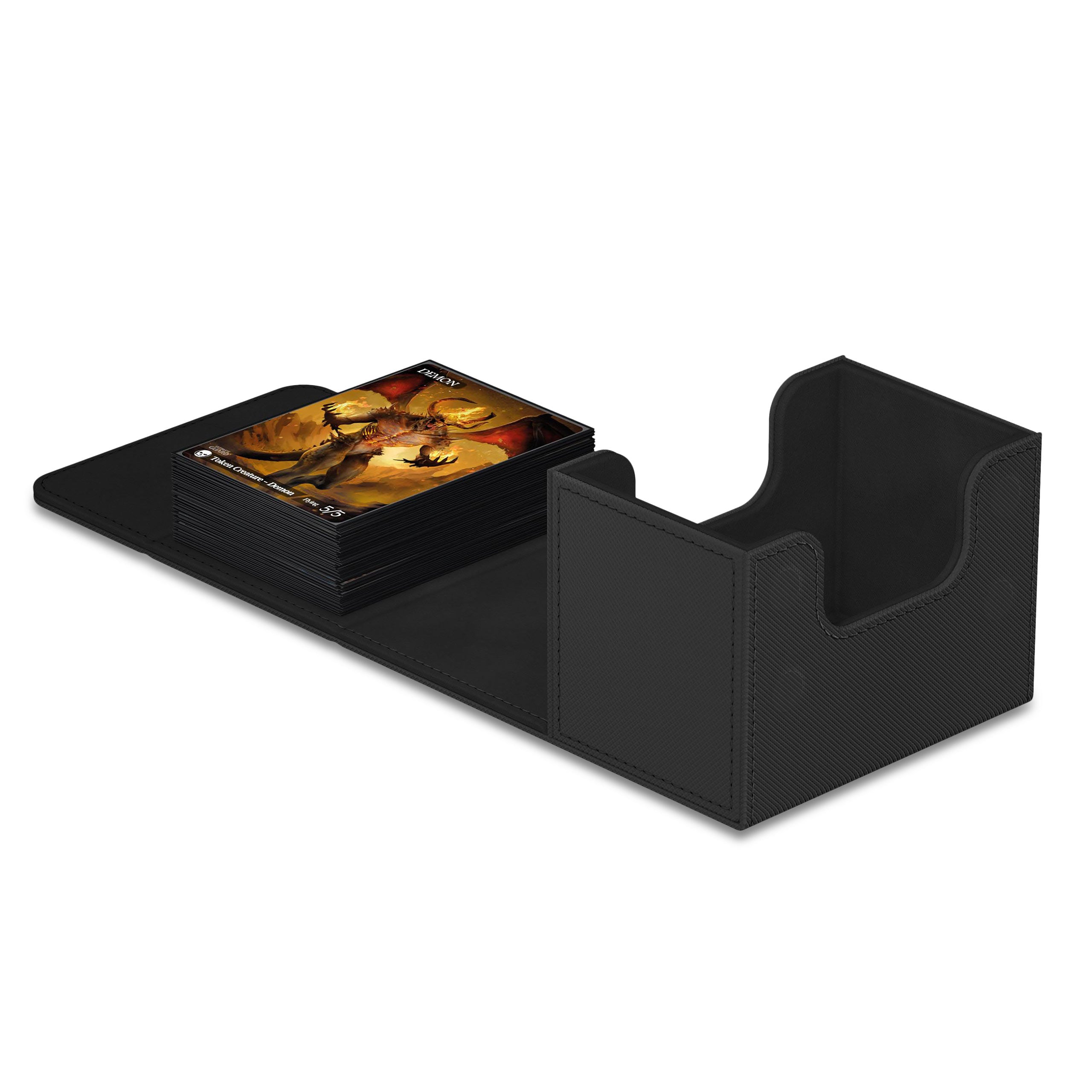 Imagen del producto Caja de tarjetas coleccionables Ultimate Guard negra para 80 tarjetas