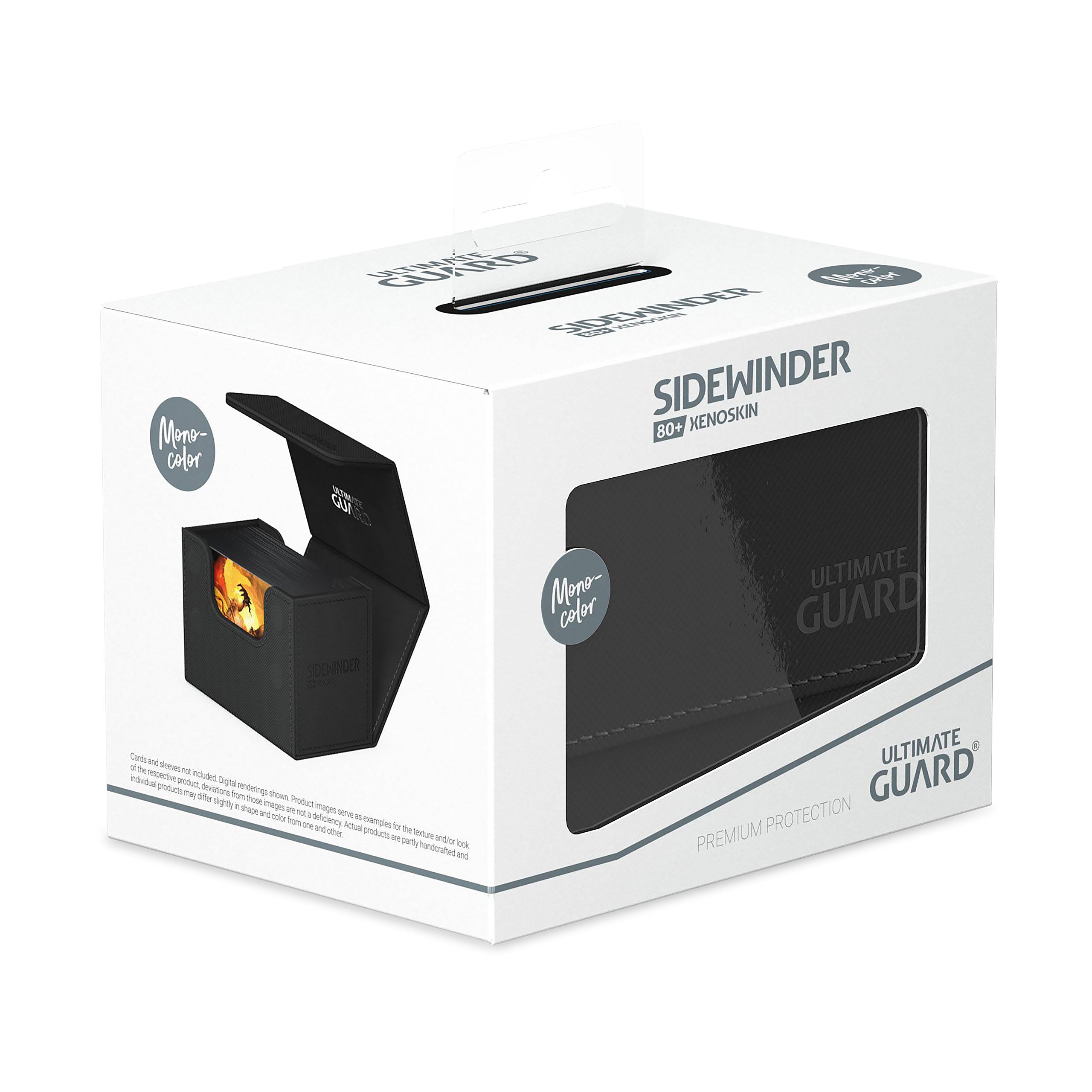 Imagen del producto Caja de tarjetas coleccionables Ultimate Guard negra para 80 tarjetas
