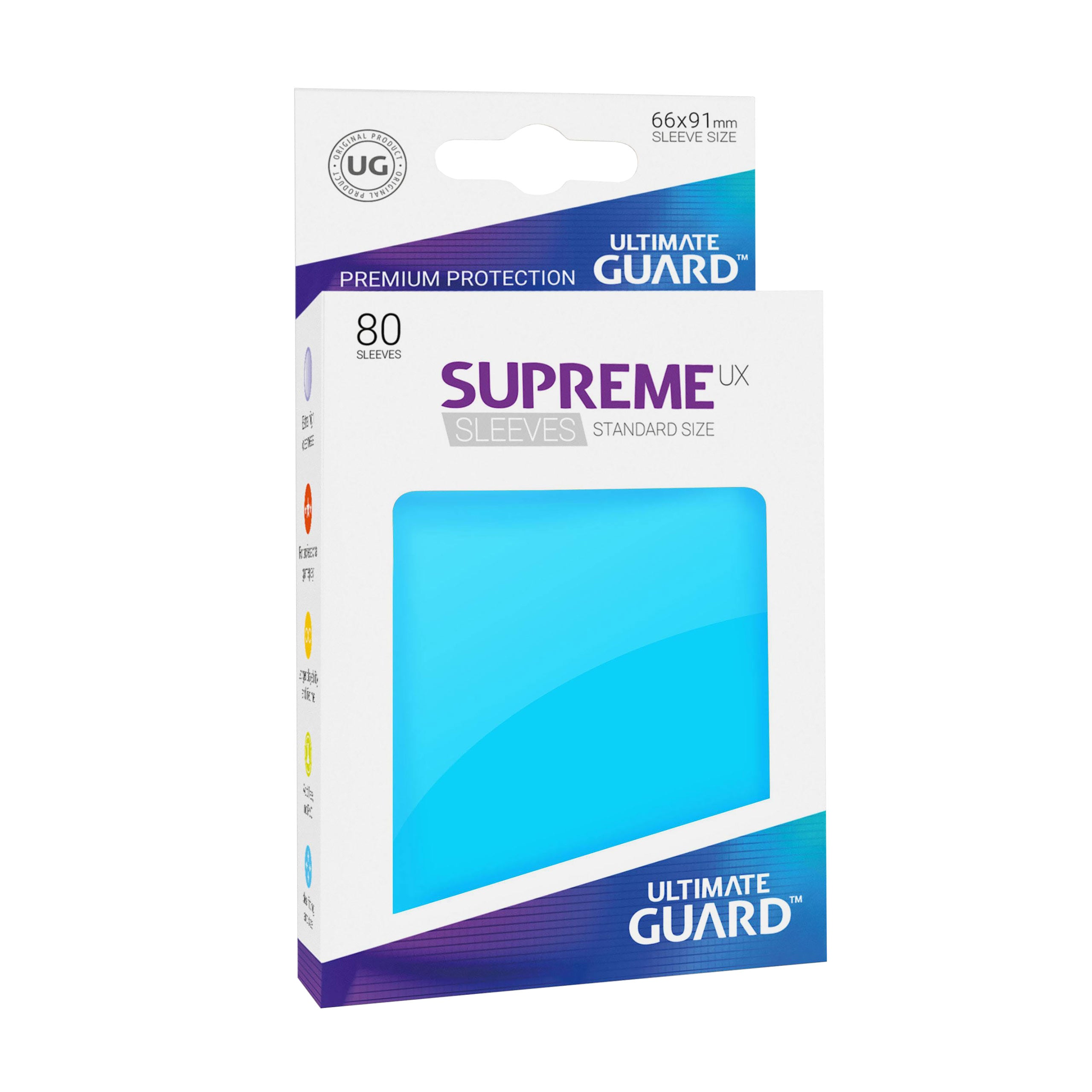 Imagen del producto Fundas de cartas Ultimate Guard para tarjetas coleccionables, set de 80, azul
