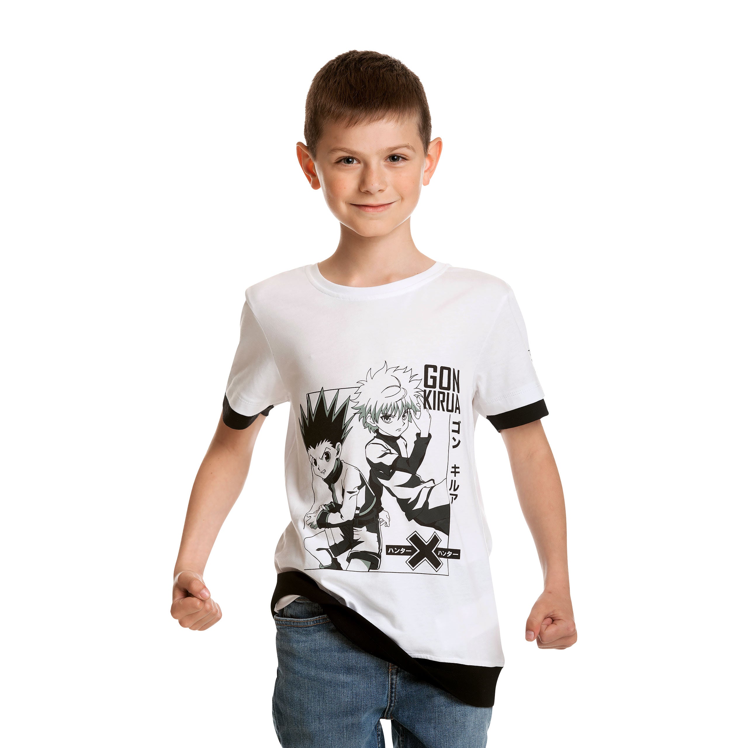 Imagen del producto Hunter x Hunter - Camiseta de Gon Killua para niños blanca