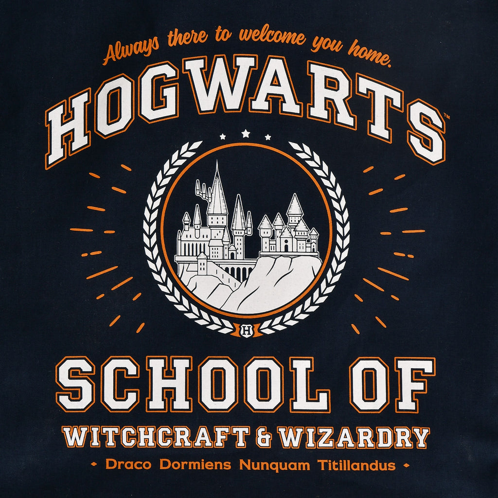 Imagen del producto Bolsa de yute Hogwarts School azul - Harry Potter