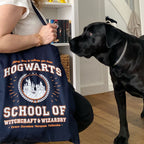 Imagen del producto Bolsa de yute Hogwarts School azul - Harry Potter