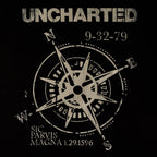 Imagen del producto Uncharted - Camiseta negra con brújula